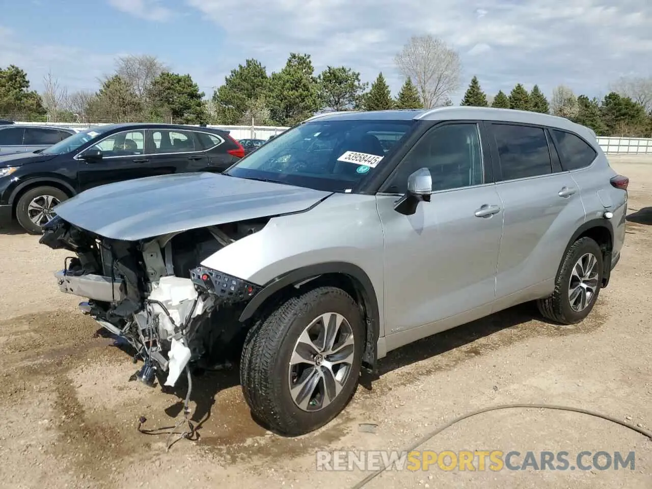 1 Photograph of a damaged car 5TDKBRCH3RS636172 TOYOTA HIGHLANDER 2024