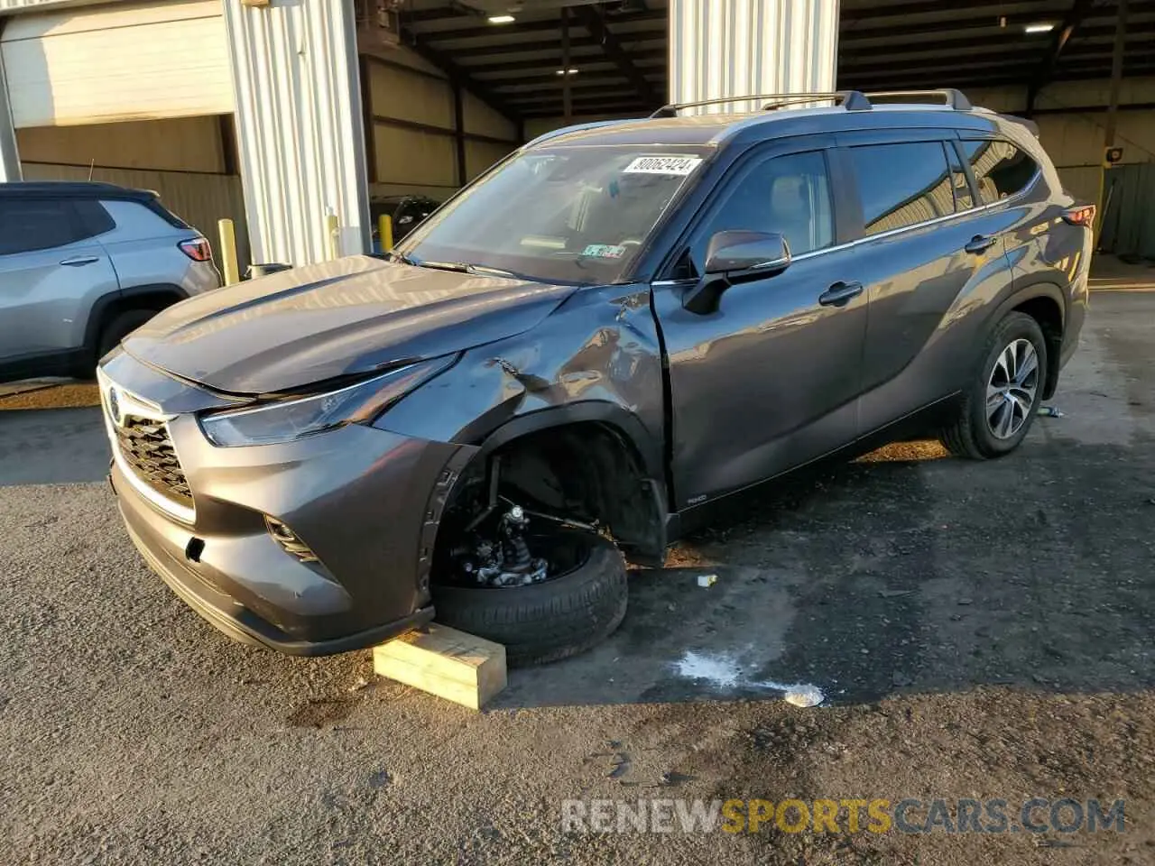 1 Photograph of a damaged car 5TDKBRCH4RS606016 TOYOTA HIGHLANDER 2024