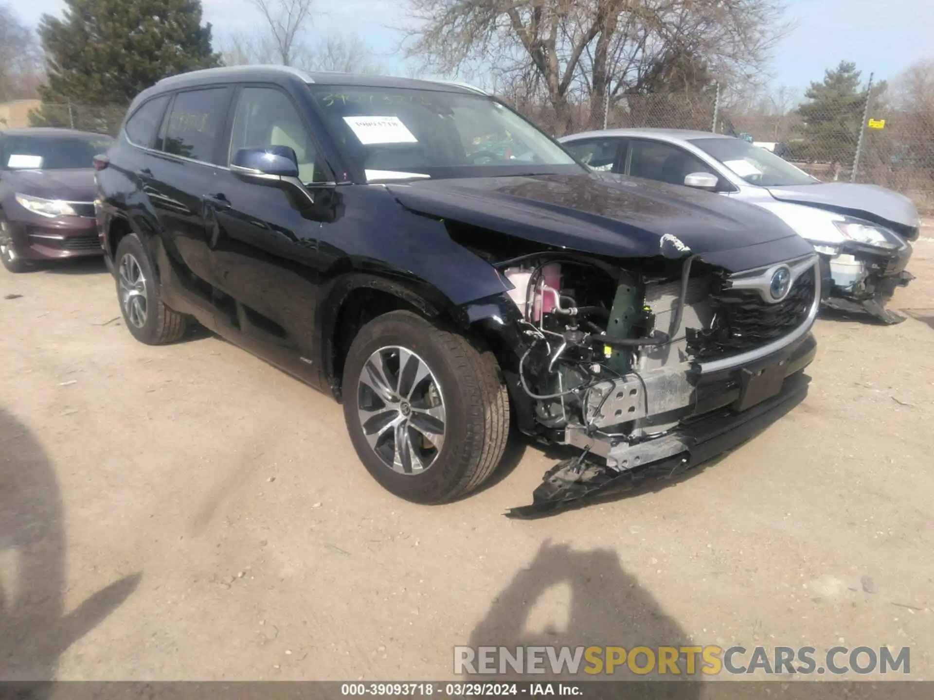 1 Photograph of a damaged car 5TDKBRCH5RS603903 TOYOTA HIGHLANDER 2024