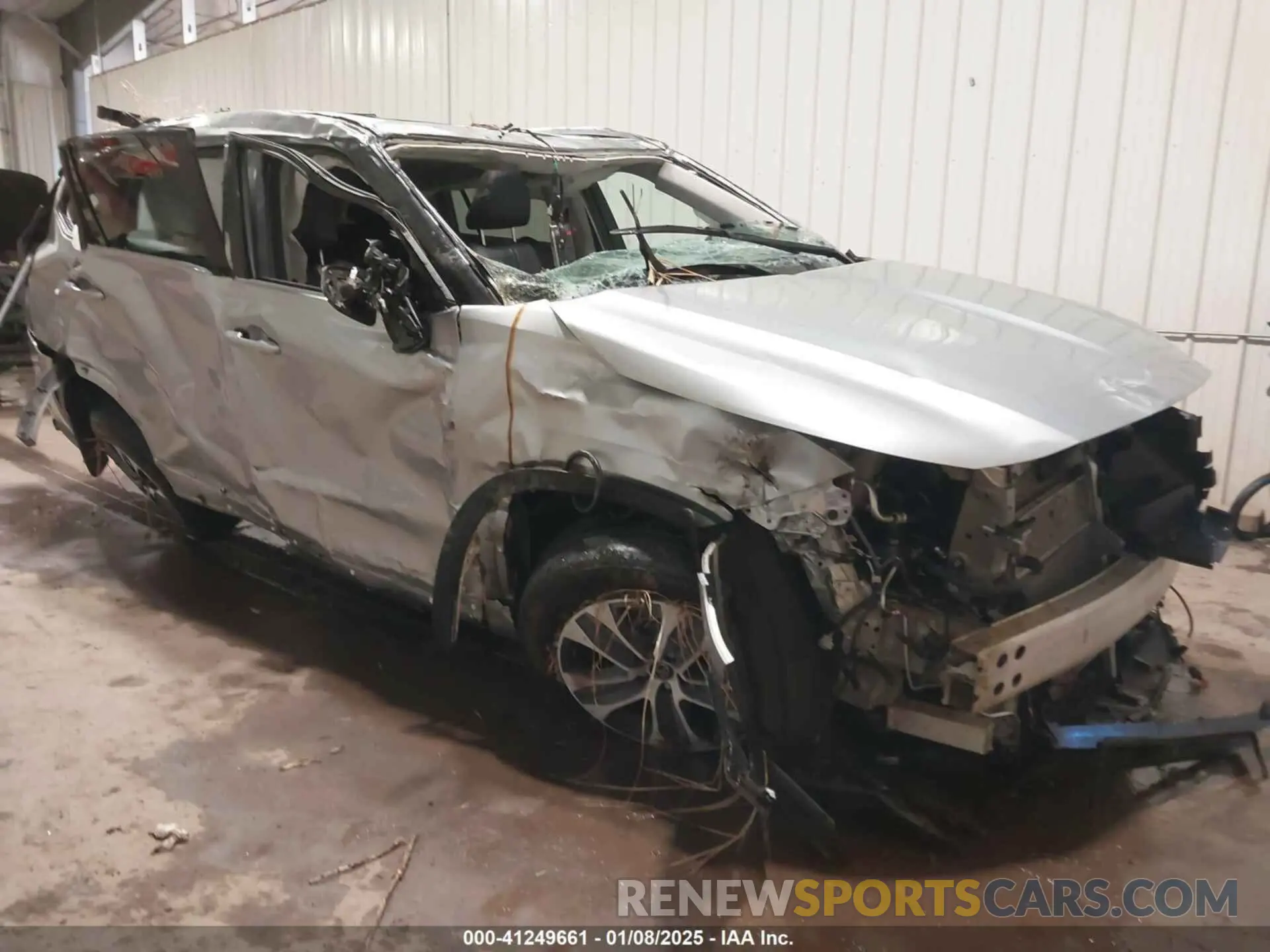 1 Photograph of a damaged car 5TDKBRCH8RS607251 TOYOTA HIGHLANDER 2024