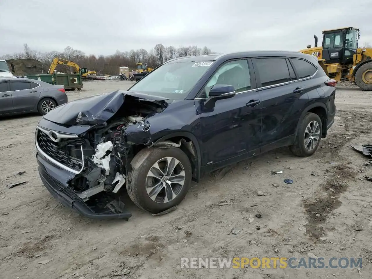 1 Photograph of a damaged car 5TDKBRCHXRS615951 TOYOTA HIGHLANDER 2024
