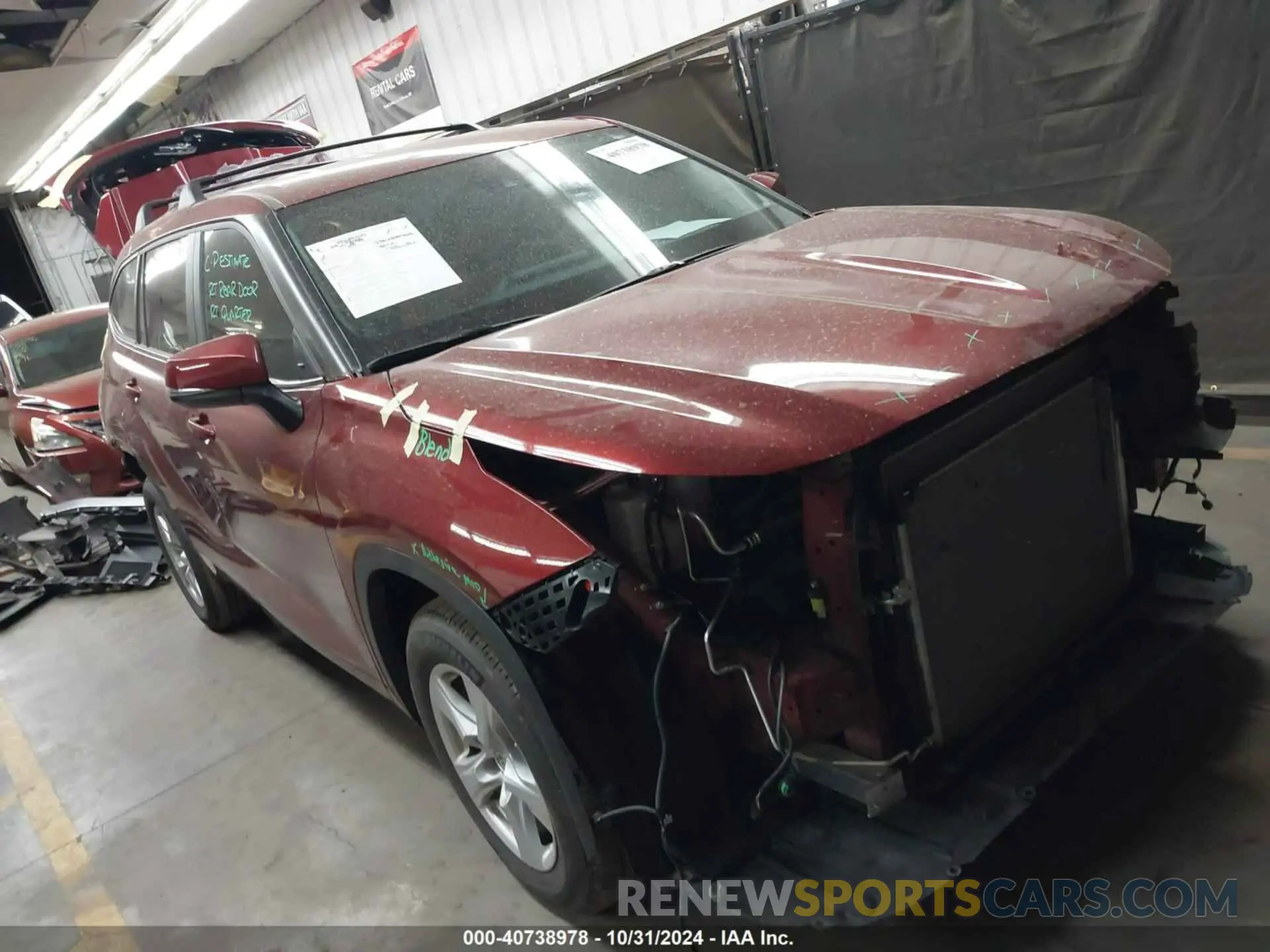 1 Photograph of a damaged car 5TDKDRAH2RS054318 TOYOTA HIGHLANDER 2024
