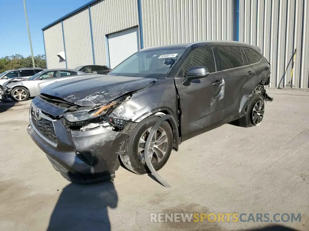 1 Photograph of a damaged car 5TDKDRAH2RS529417 TOYOTA HIGHLANDER 2024