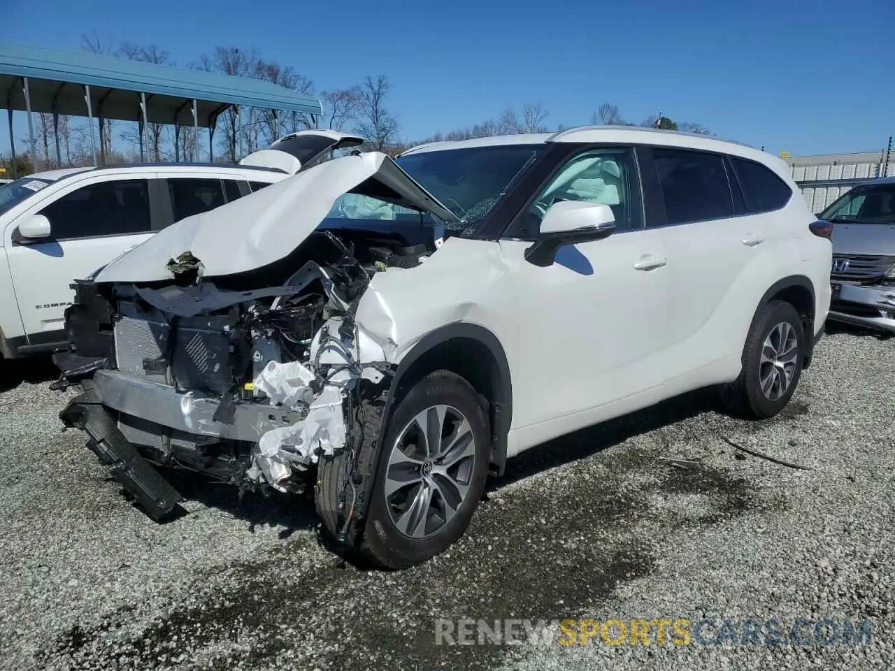 1 Photograph of a damaged car 5TDKDRAH6RS547709 TOYOTA HIGHLANDER 2024