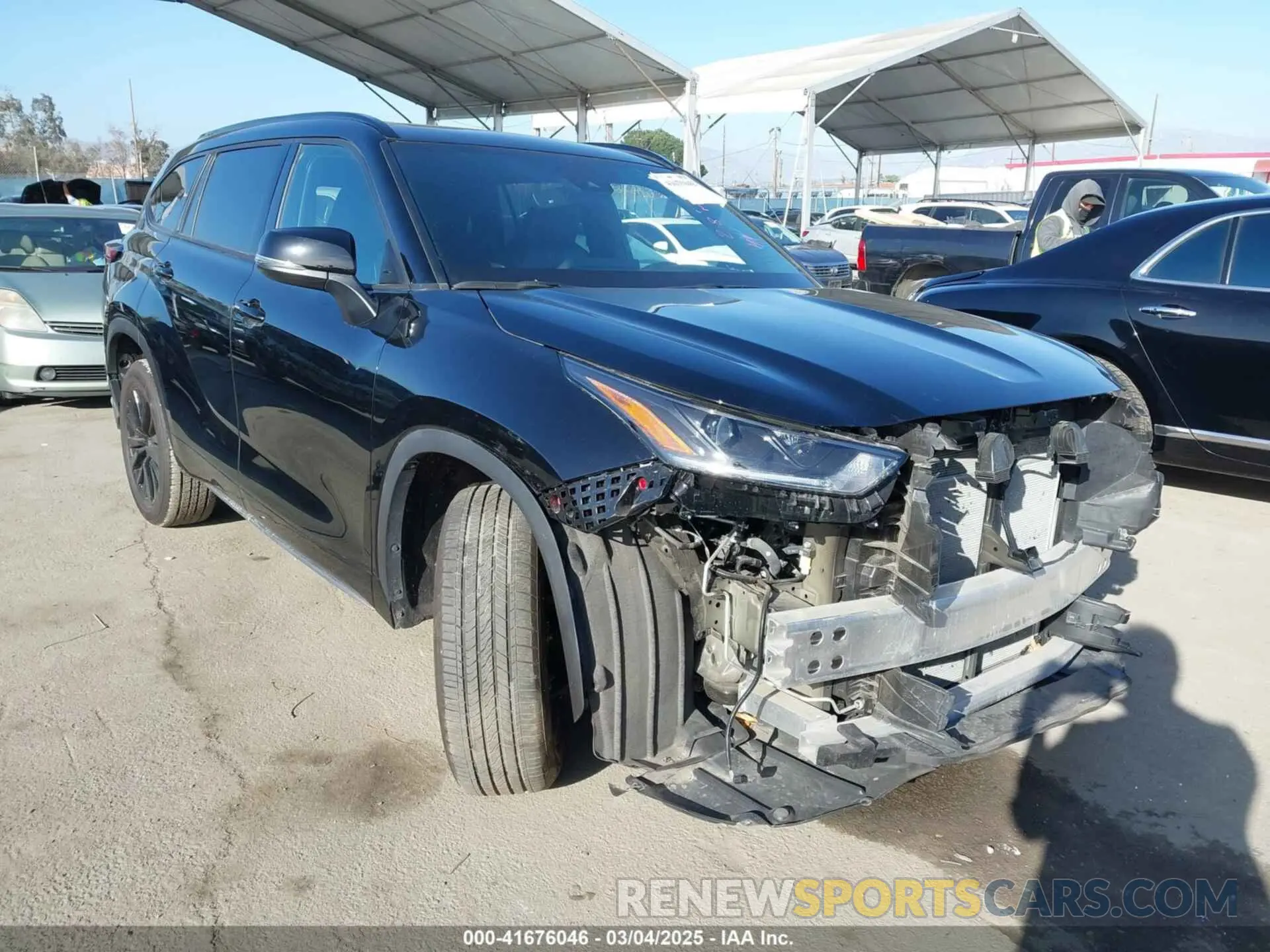 1 Photograph of a damaged car 5TDKDRAH7RS528621 TOYOTA HIGHLANDER 2024