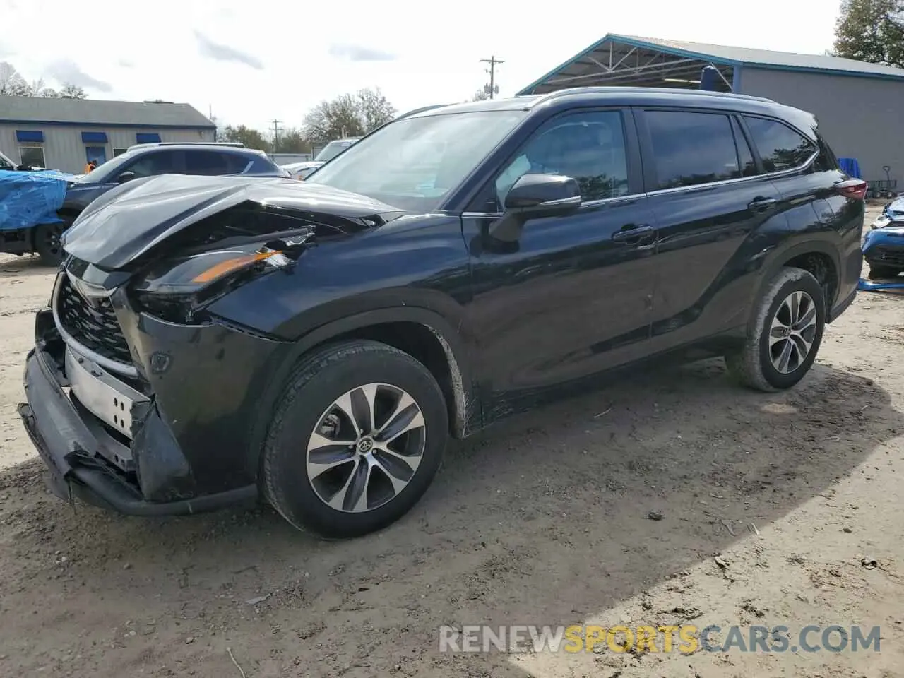 1 Photograph of a damaged car 5TDKDRAH7RS529686 TOYOTA HIGHLANDER 2024