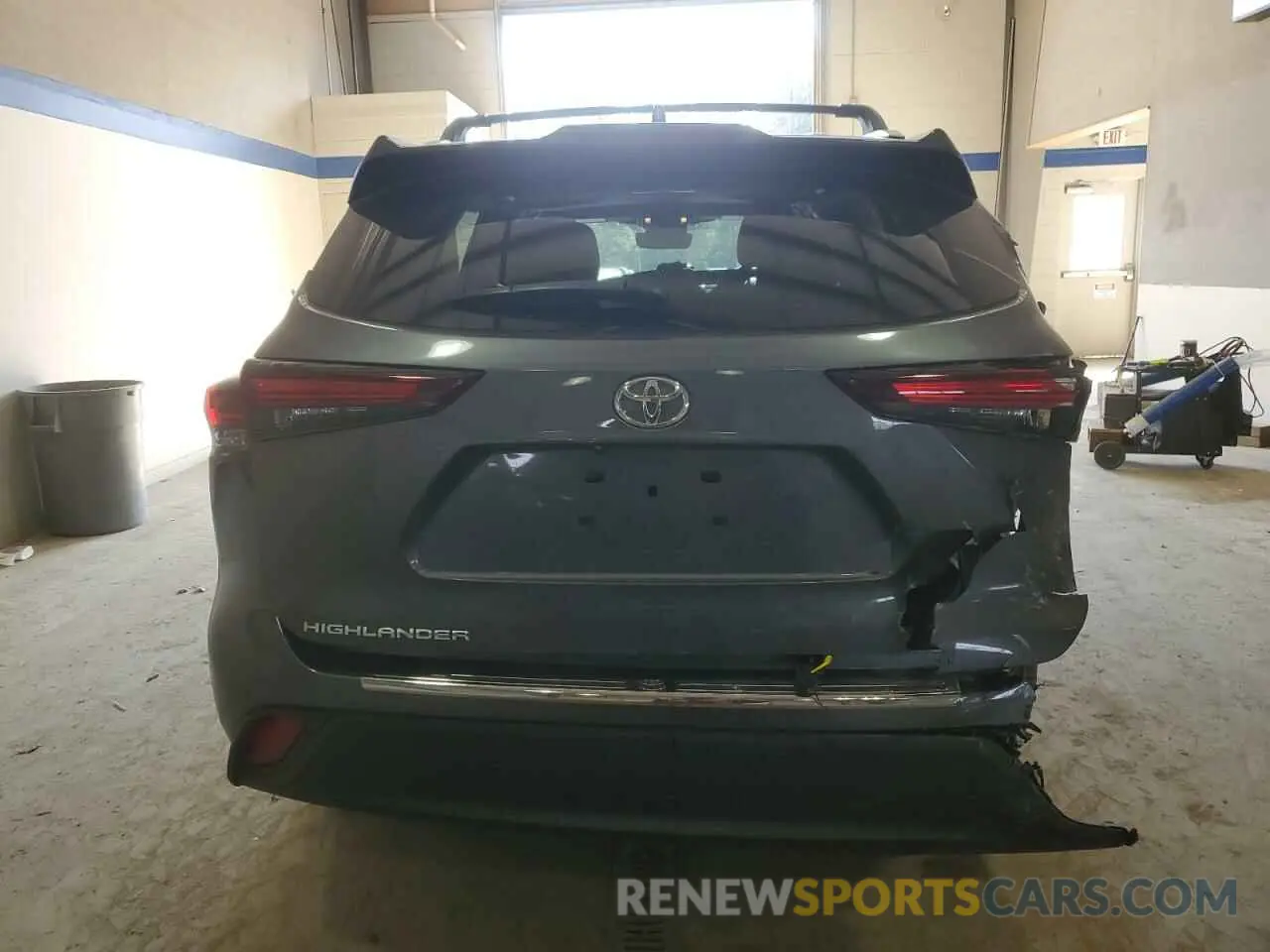 6 Photograph of a damaged car 5TDKDRAH8RS548165 TOYOTA HIGHLANDER 2024