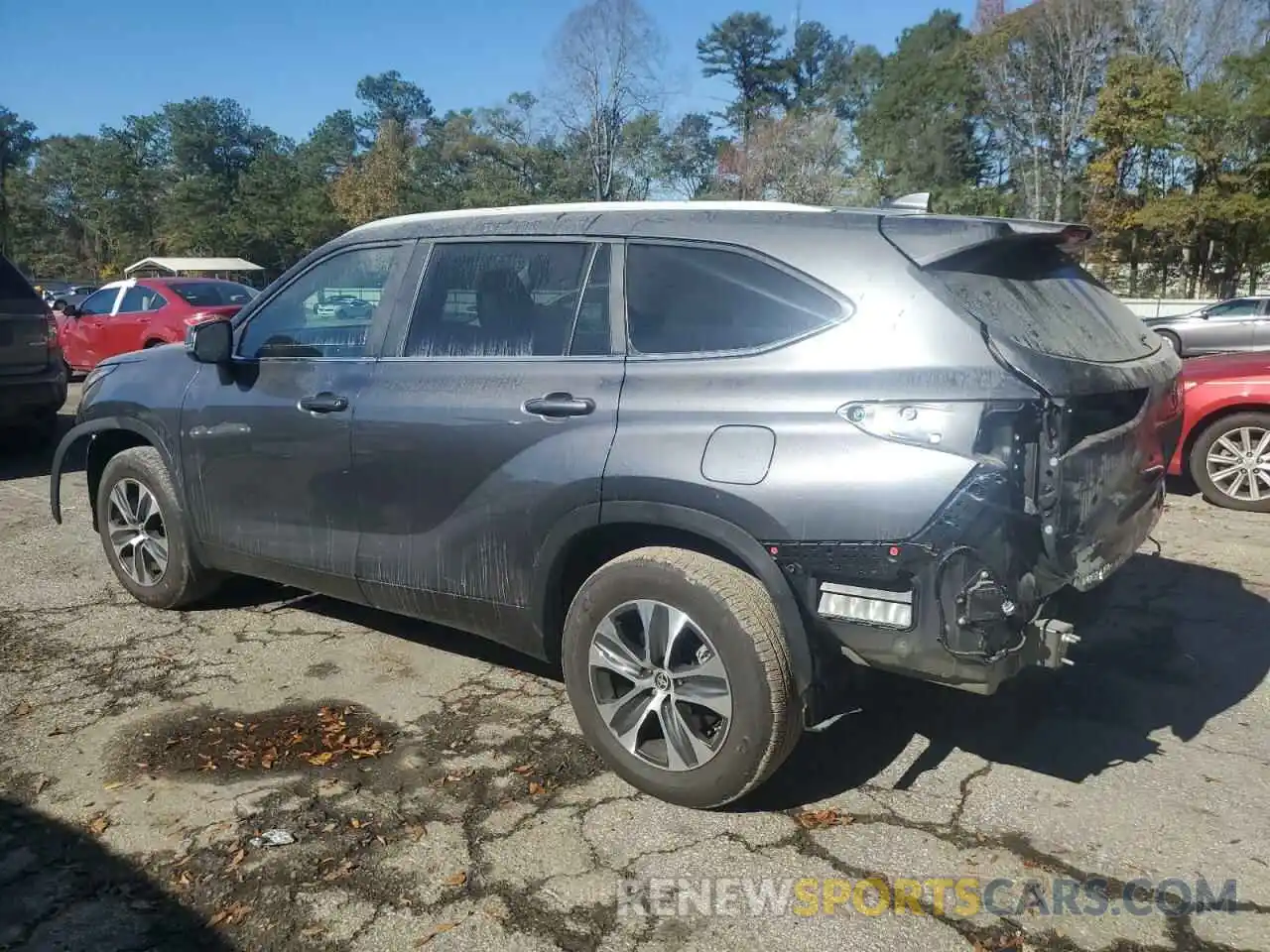 2 Photograph of a damaged car 5TDKDRAH9RS054364 TOYOTA HIGHLANDER 2024