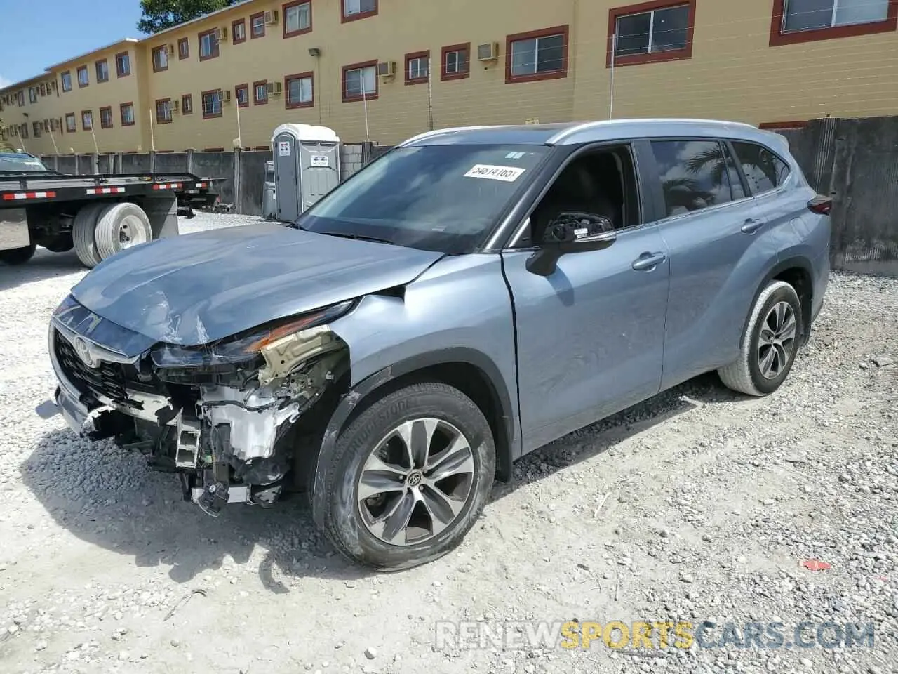 1 Photograph of a damaged car 5TDKDRAHXRS529455 TOYOTA HIGHLANDER 2024