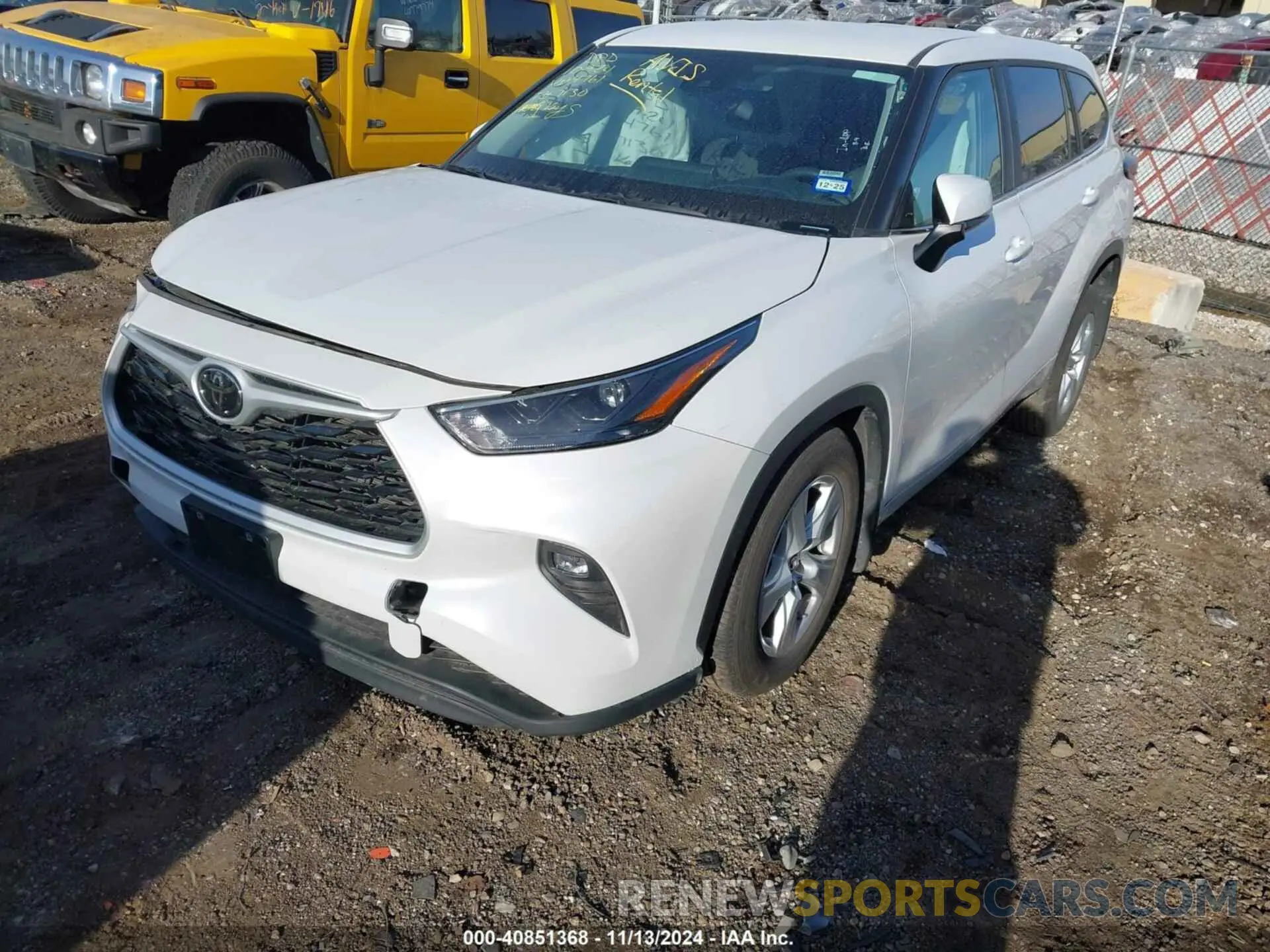 2 Photograph of a damaged car 5TDKDRBH0RS534761 TOYOTA HIGHLANDER 2024