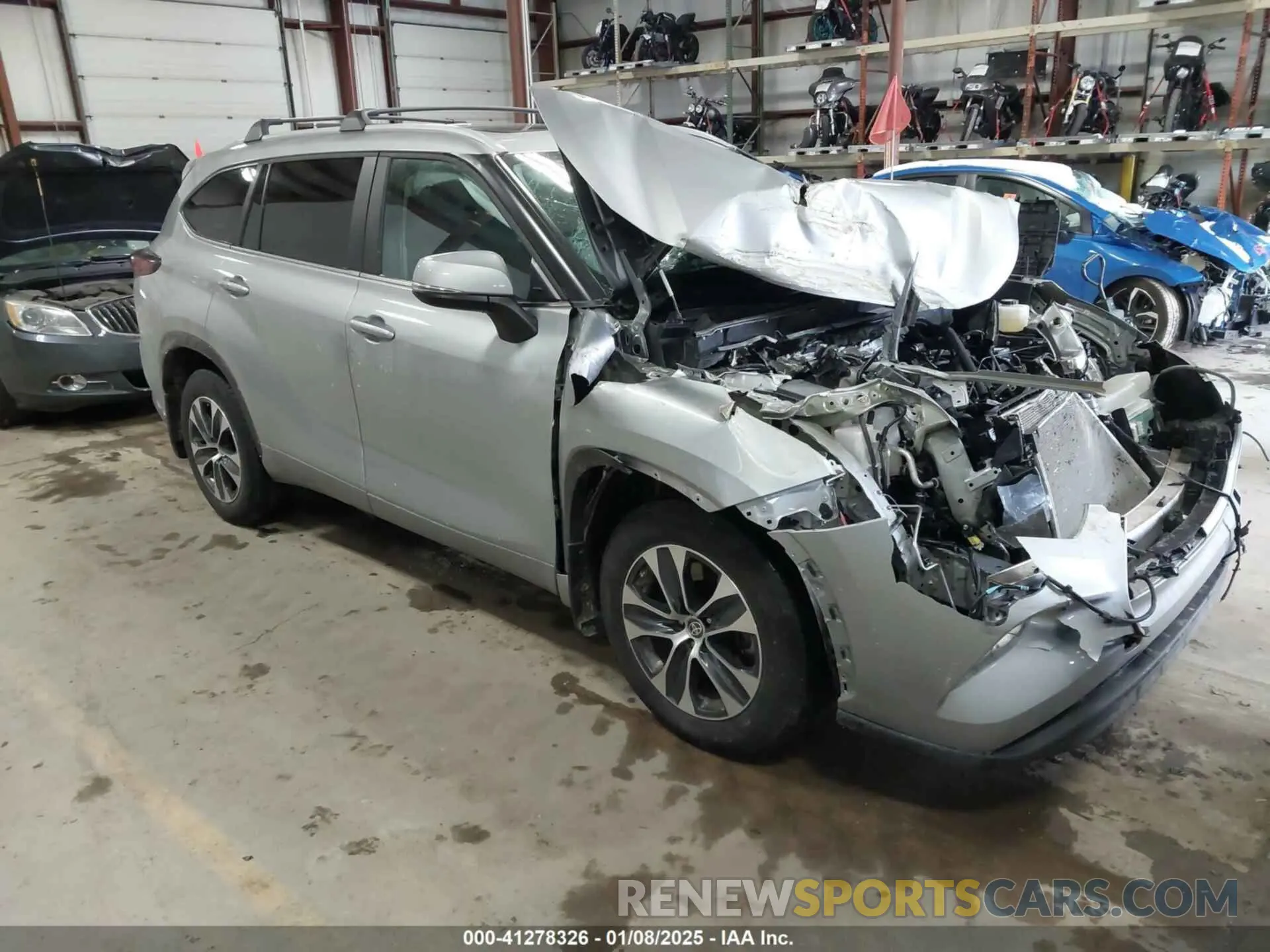 1 Photograph of a damaged car 5TDKDRBH0RS540396 TOYOTA HIGHLANDER 2024