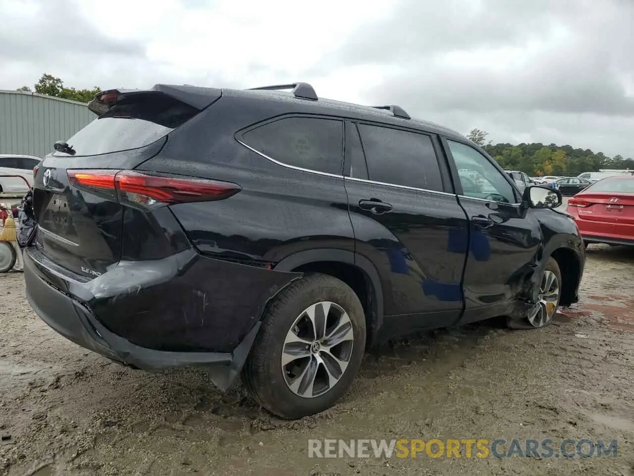 3 Photograph of a damaged car 5TDKDRBH0RS565427 TOYOTA HIGHLANDER 2024