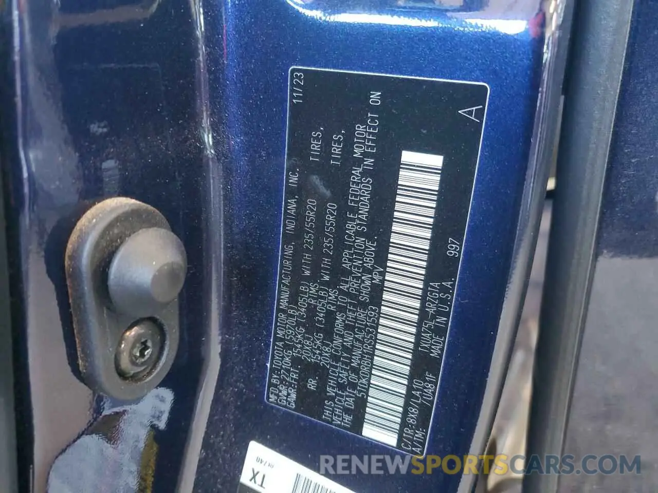 13 Photograph of a damaged car 5TDKDRBH1RS531593 TOYOTA HIGHLANDER 2024