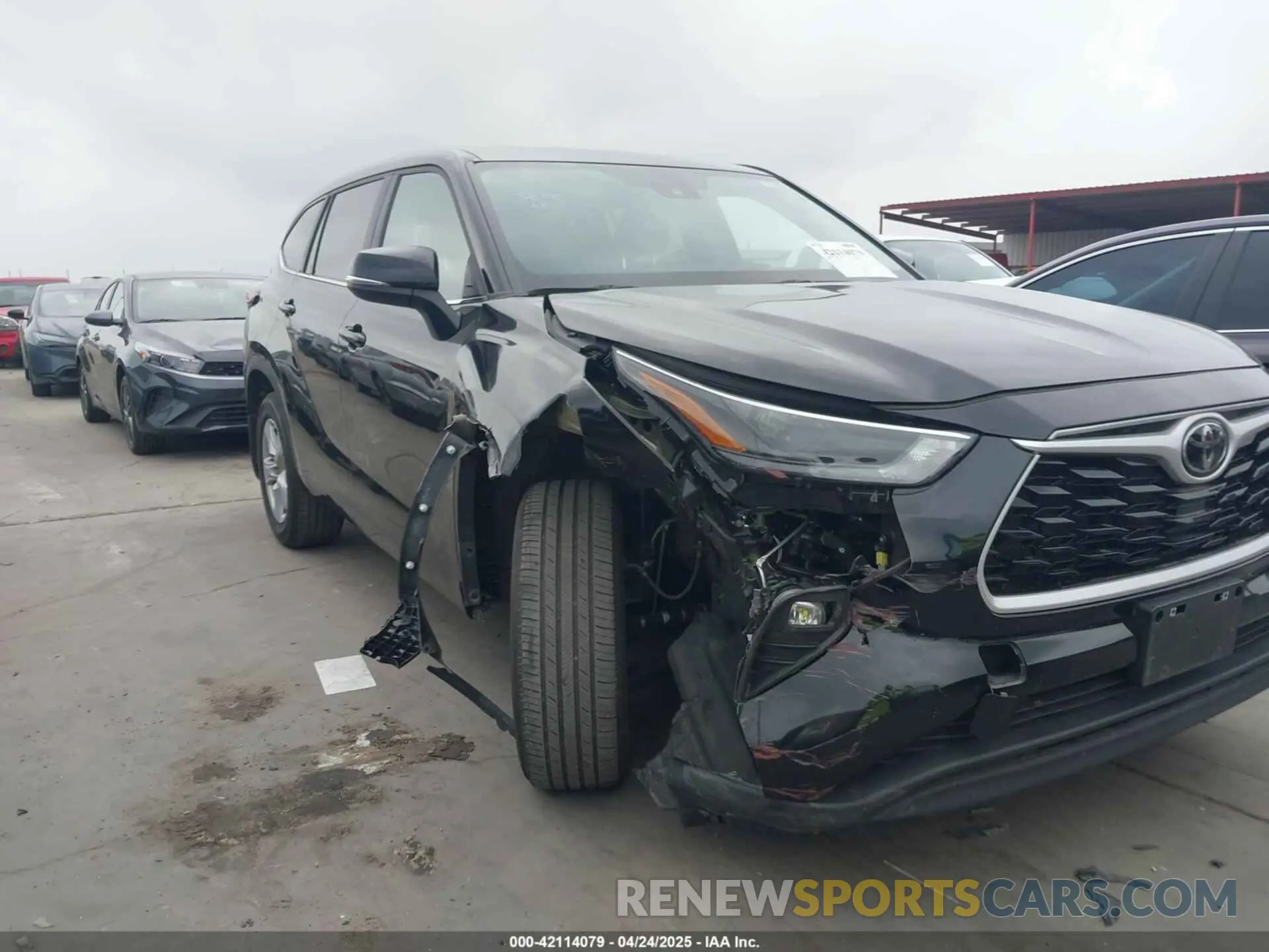 1 Photograph of a damaged car 5TDKDRBH2RS535491 TOYOTA HIGHLANDER 2024