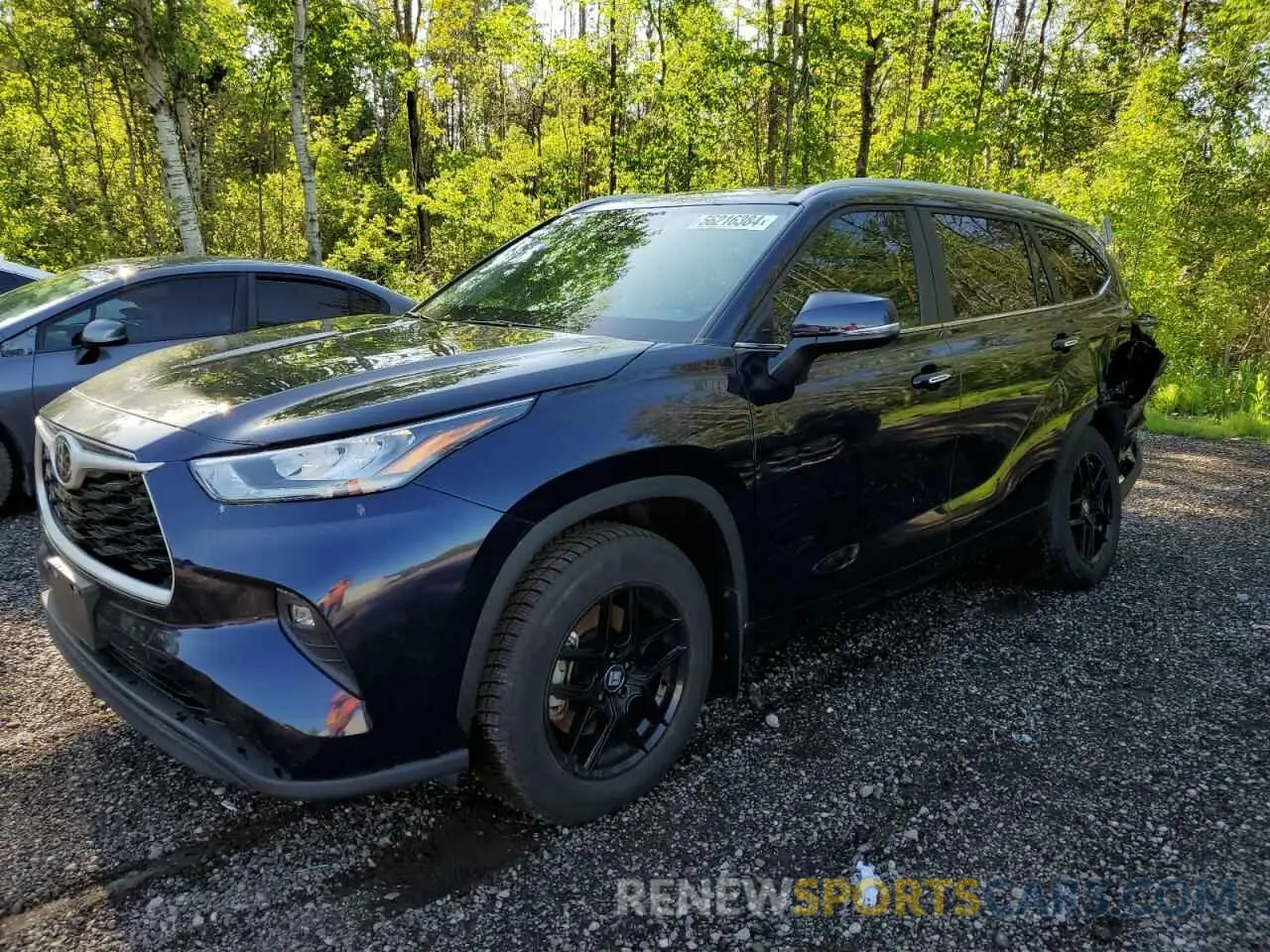 1 Photograph of a damaged car 5TDKDRBH2RS535748 TOYOTA HIGHLANDER 2024