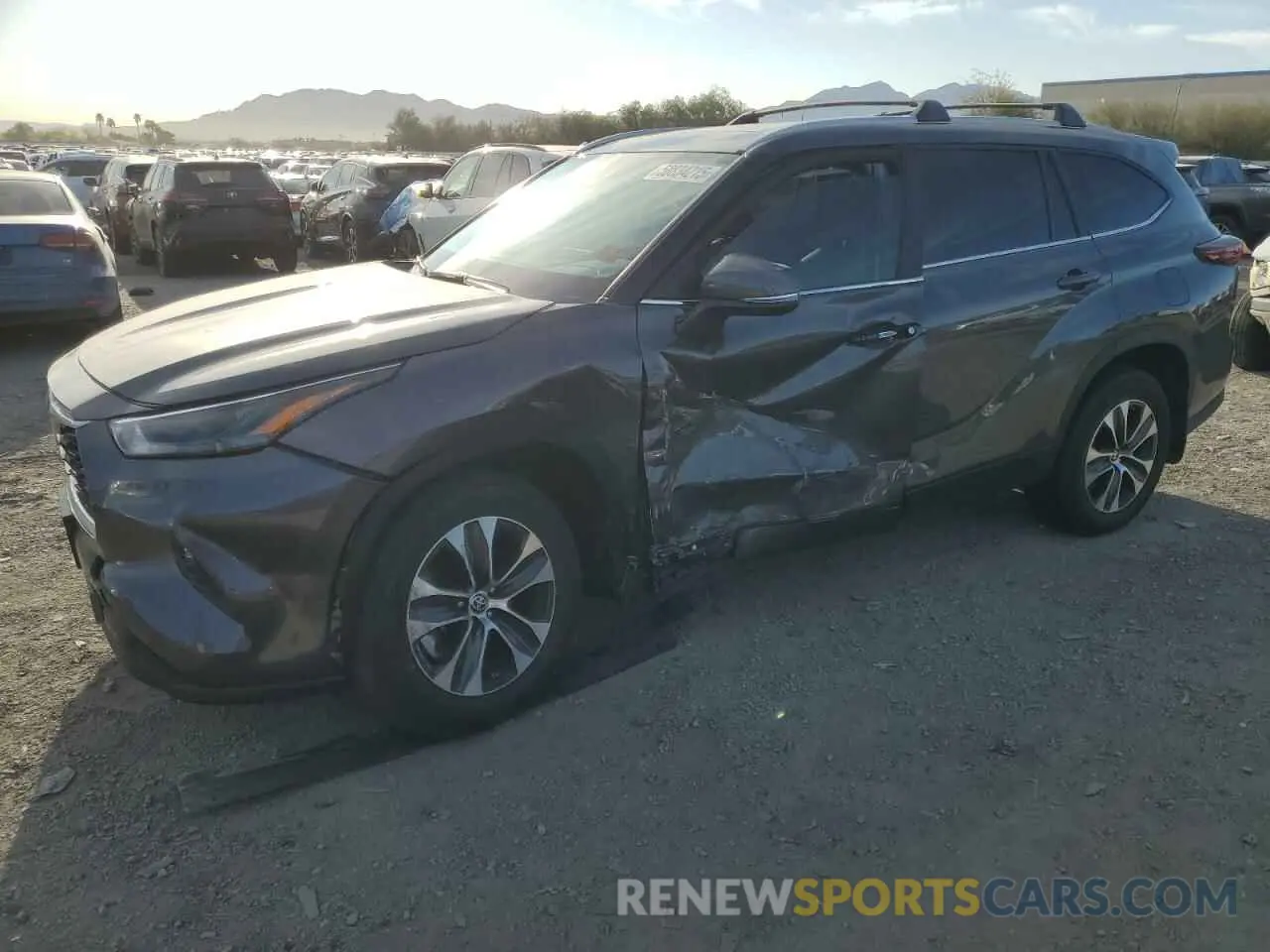 1 Photograph of a damaged car 5TDKDRBH2RS541825 TOYOTA HIGHLANDER 2024