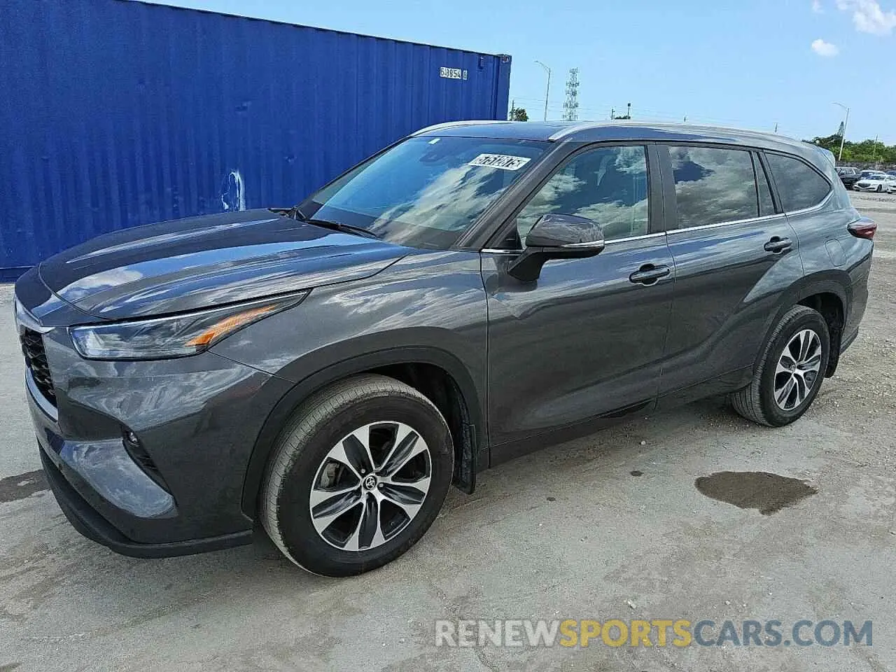 1 Photograph of a damaged car 5TDKDRBH2RS553666 TOYOTA HIGHLANDER 2024