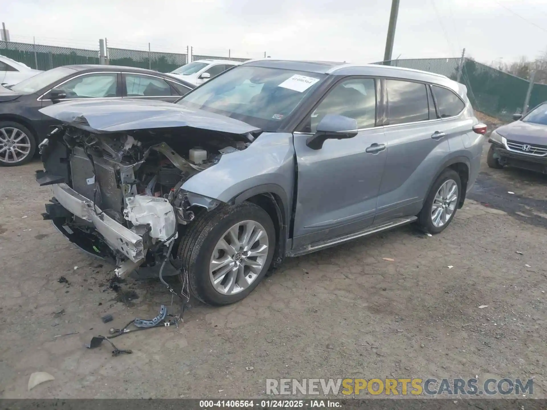 2 Photograph of a damaged car 5TDKDRBH3RS533152 TOYOTA HIGHLANDER 2024