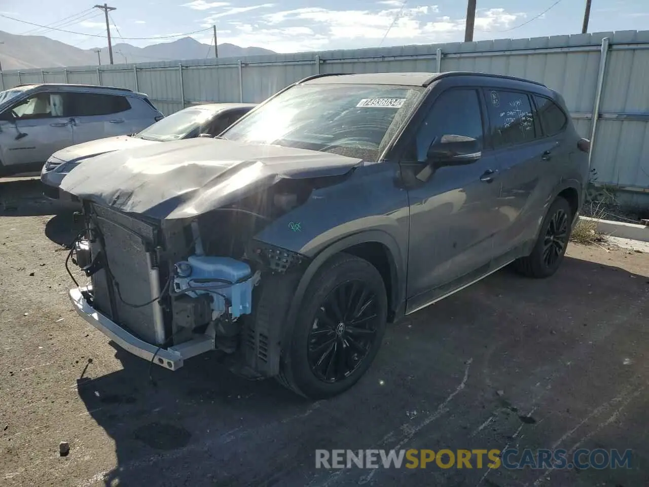 1 Photograph of a damaged car 5TDKDRBH3RS547410 TOYOTA HIGHLANDER 2024