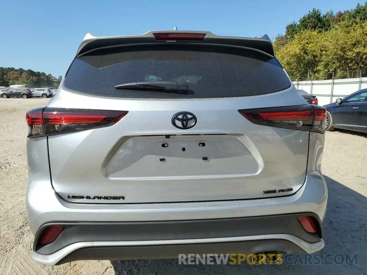 6 Photograph of a damaged car 5TDKDRBH4RS552311 TOYOTA HIGHLANDER 2024