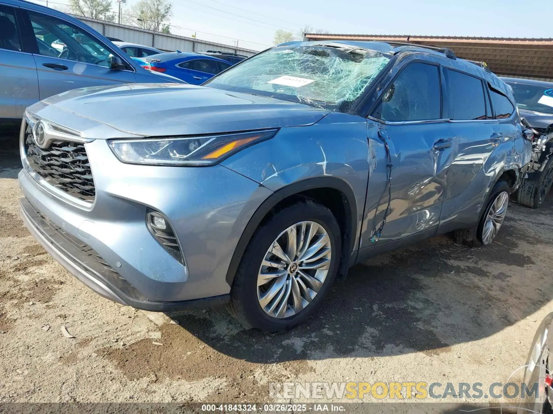 2 Photograph of a damaged car 5TDKDRBH4RS574258 TOYOTA HIGHLANDER 2024