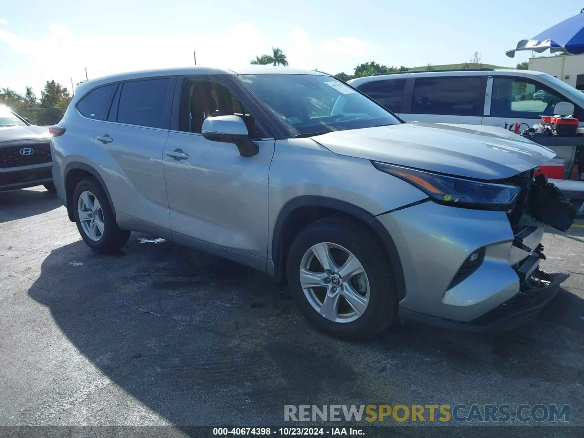 1 Photograph of a damaged car 5TDKDRBH5RS550700 TOYOTA HIGHLANDER 2024