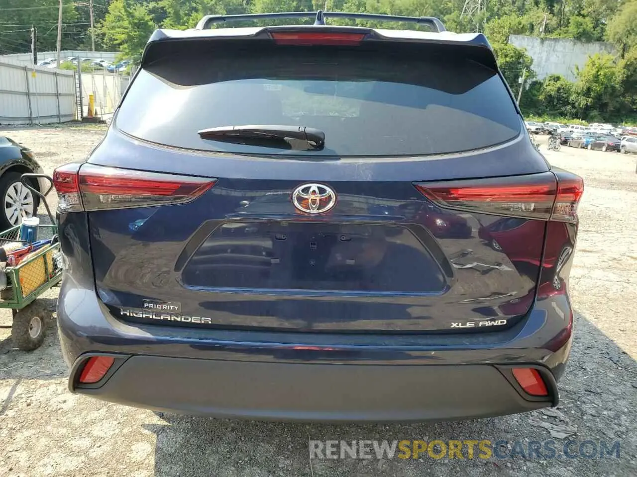 6 Photograph of a damaged car 5TDKDRBH5RS558232 TOYOTA HIGHLANDER 2024