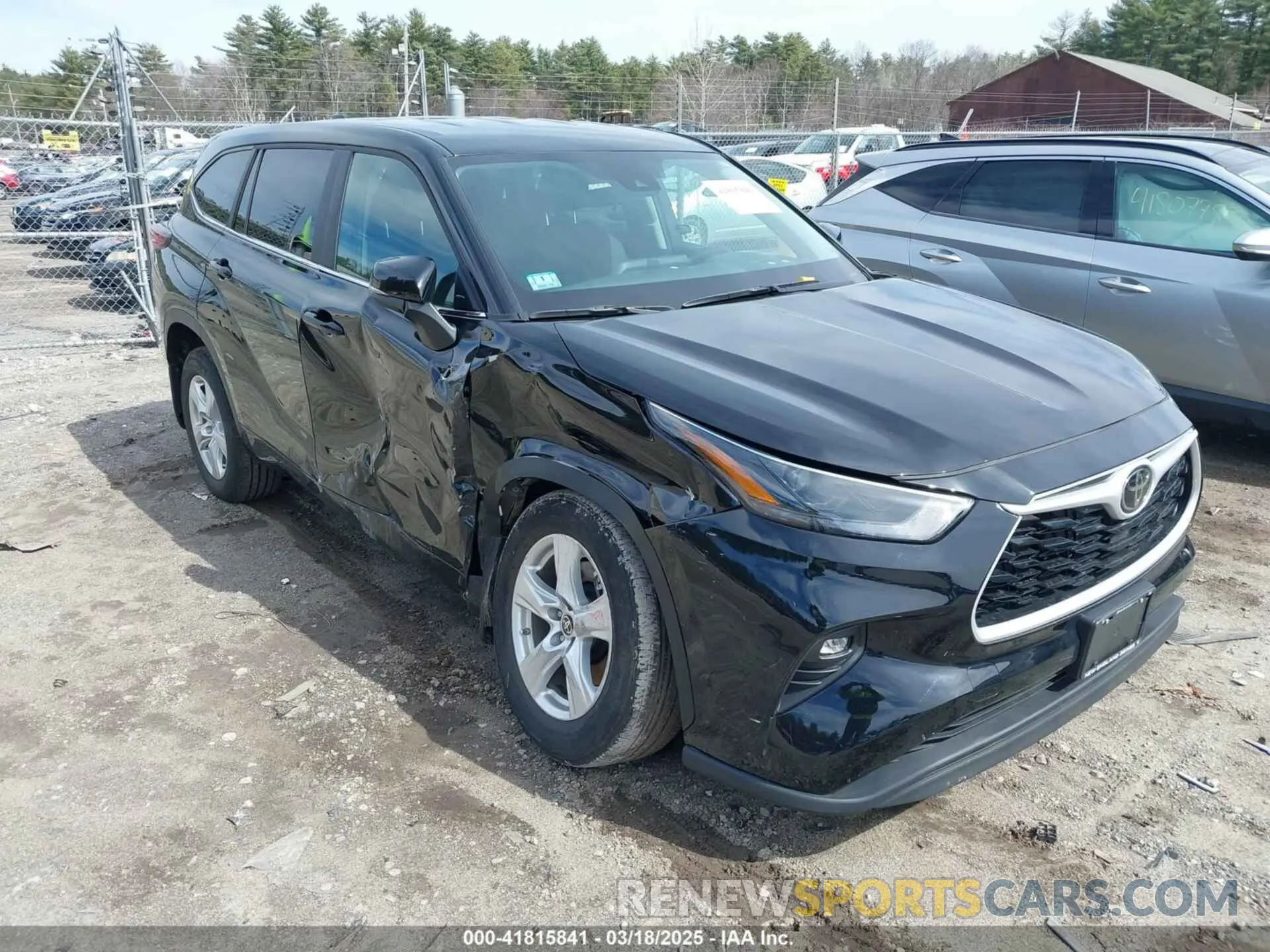 1 Photograph of a damaged car 5TDKDRBH7RS536376 TOYOTA HIGHLANDER 2024