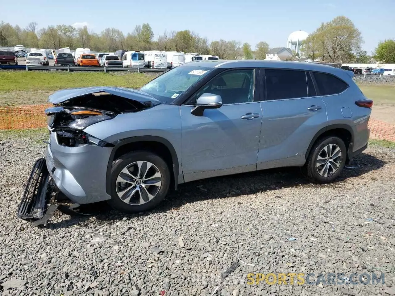 1 Photograph of a damaged car 5TDKDRBH7RS539875 TOYOTA HIGHLANDER 2024