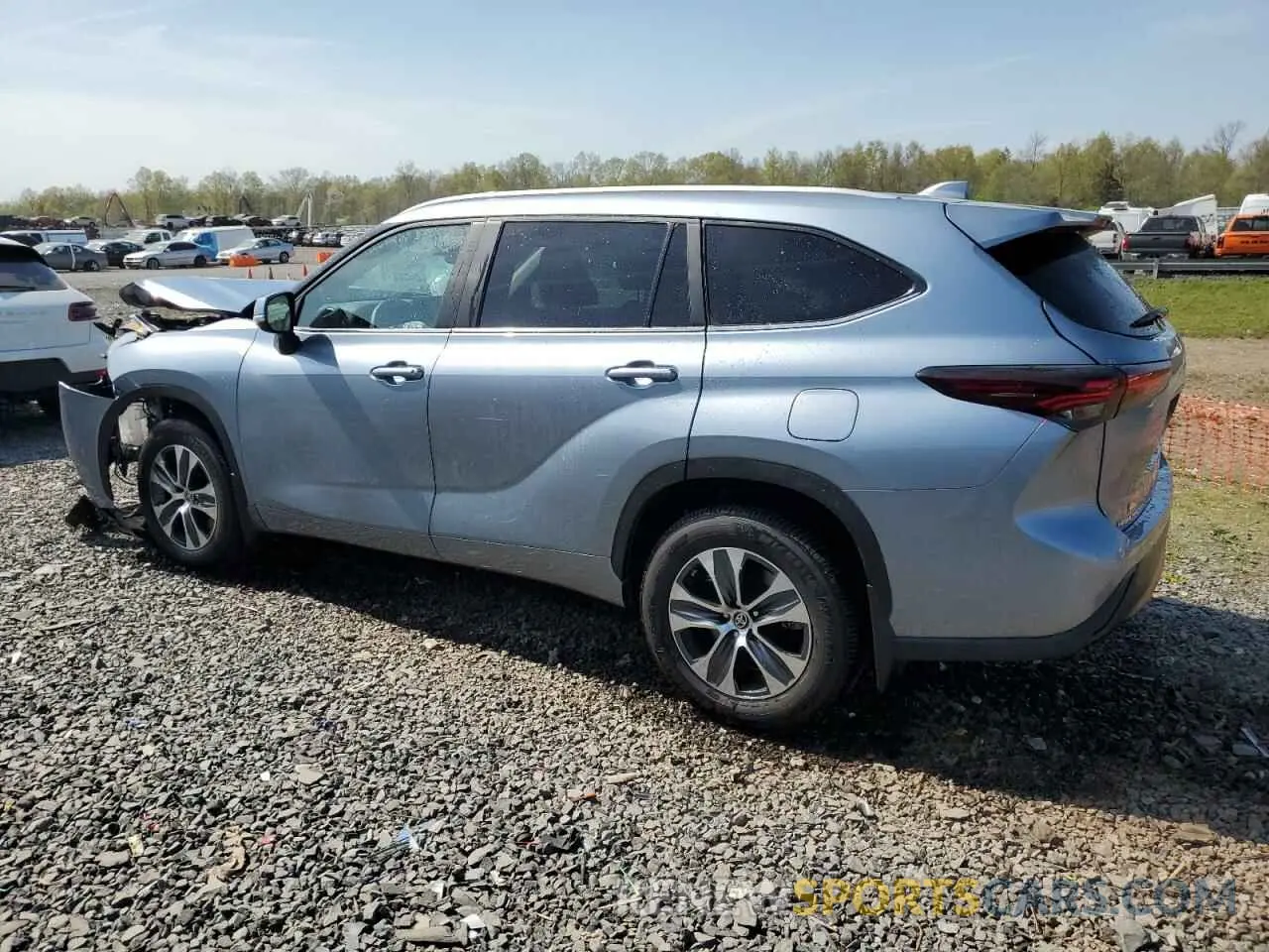 2 Photograph of a damaged car 5TDKDRBH7RS539875 TOYOTA HIGHLANDER 2024