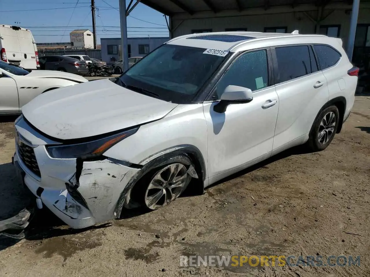 1 Photograph of a damaged car 5TDKDRBH7RS541125 TOYOTA HIGHLANDER 2024