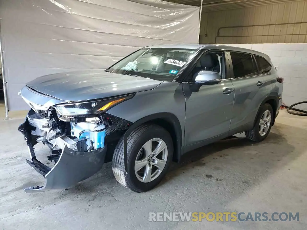 1 Photograph of a damaged car 5TDKDRBH8RS567958 TOYOTA HIGHLANDER 2024