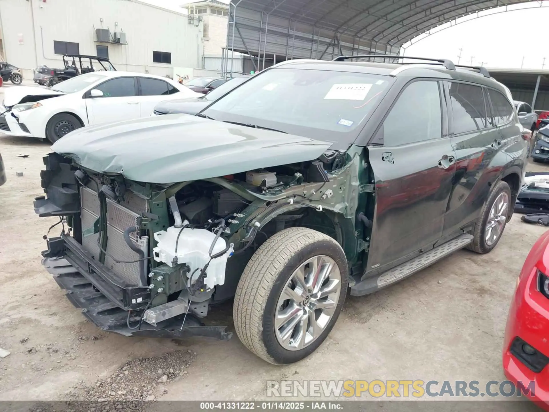 2 Photograph of a damaged car 5TDXBRCH5RS625342 TOYOTA HIGHLANDER 2024