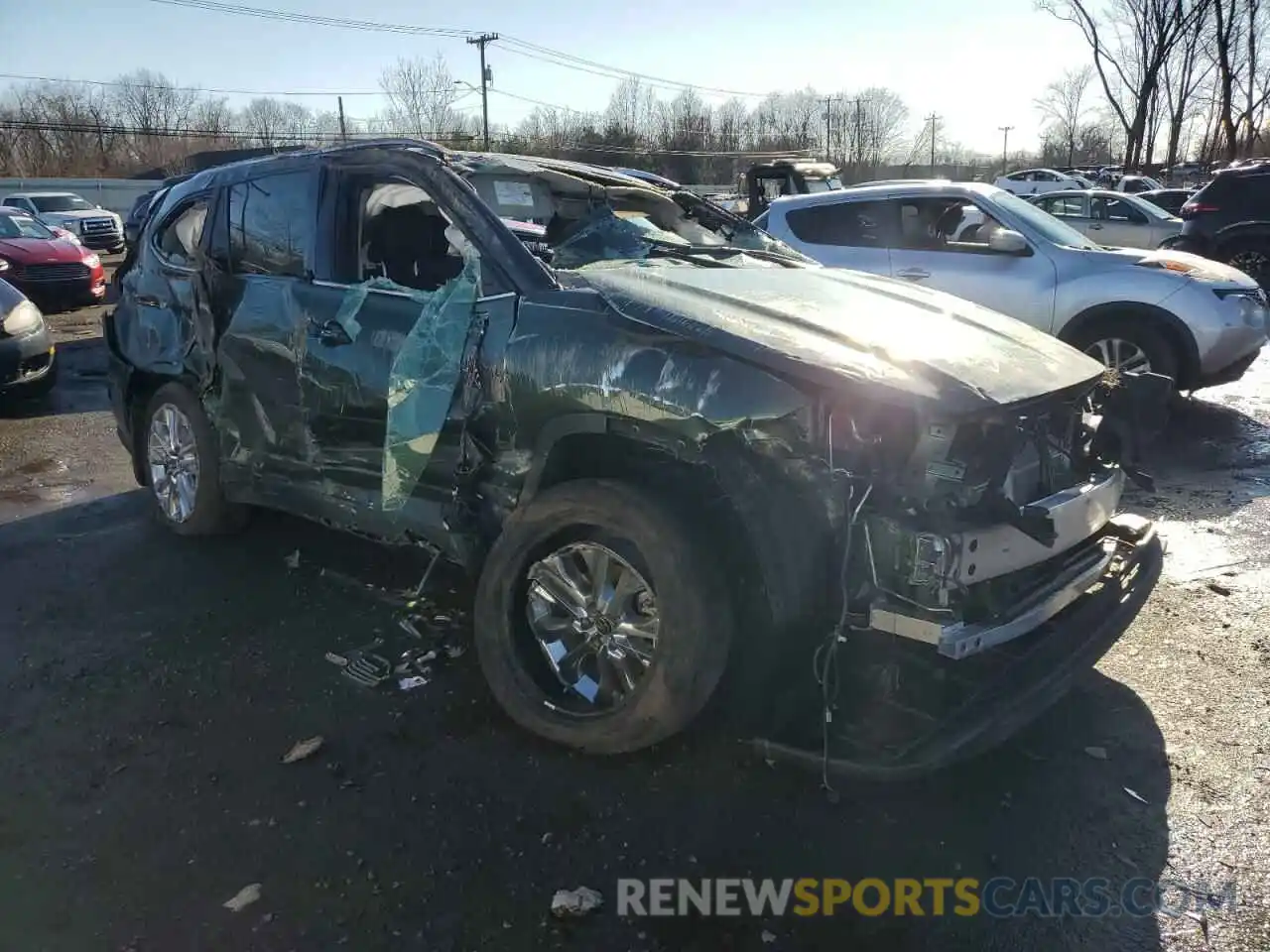 4 Photograph of a damaged car 5TDXBRCH6RS630260 TOYOTA HIGHLANDER 2024