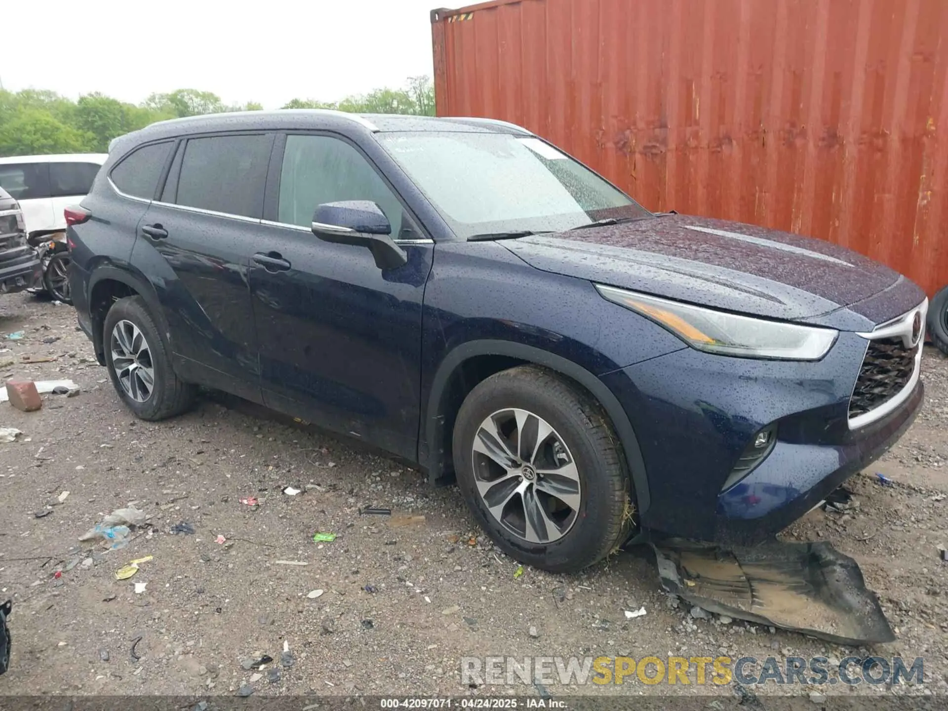 1 Photograph of a damaged car 5TDKDRBH7SS578651 TOYOTA HIGHLANDER 2025