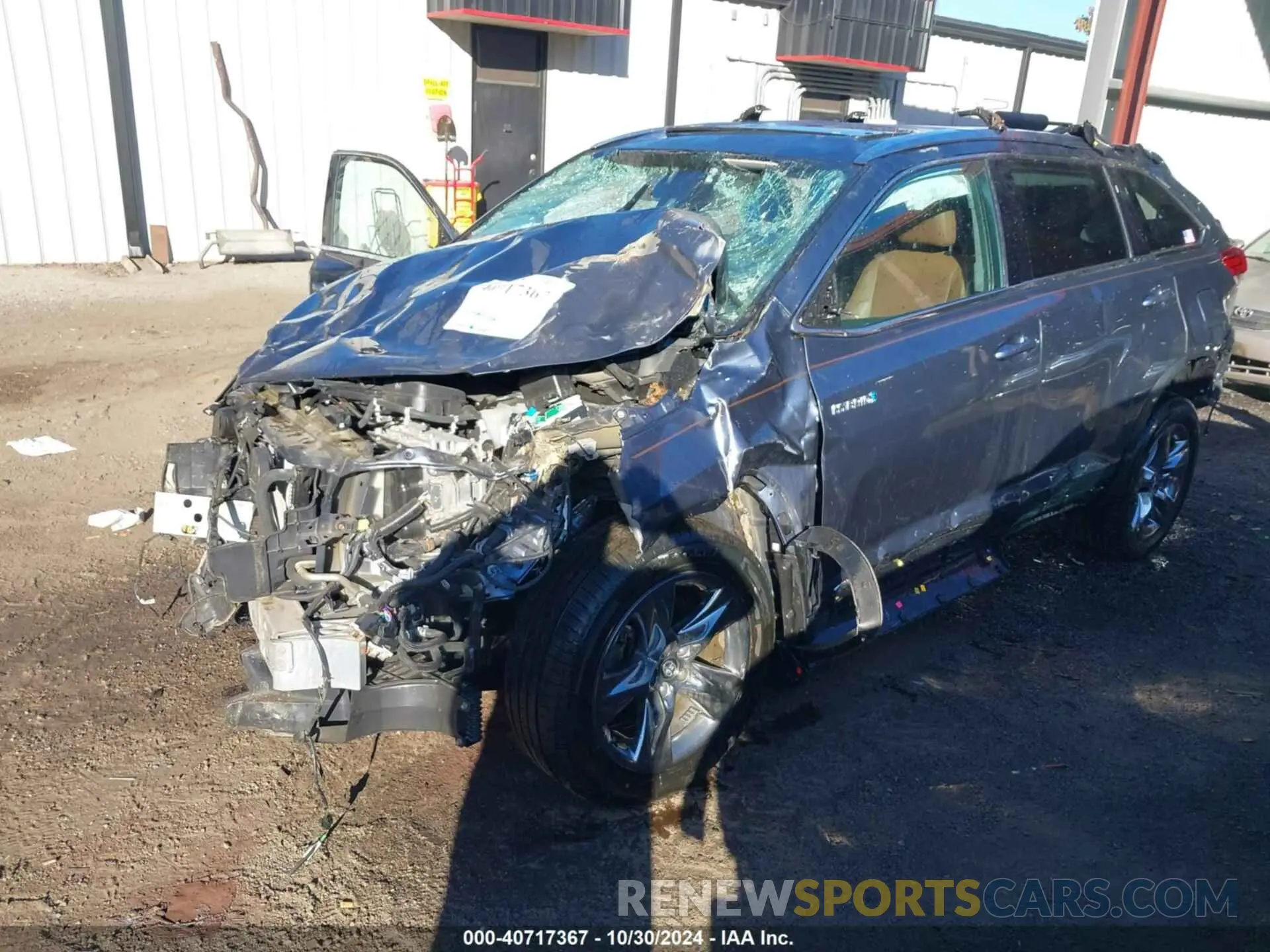 2 Photograph of a damaged car 5TDDGRFH7KS073820 TOYOTA HIGHLANDER HYBRID 2019