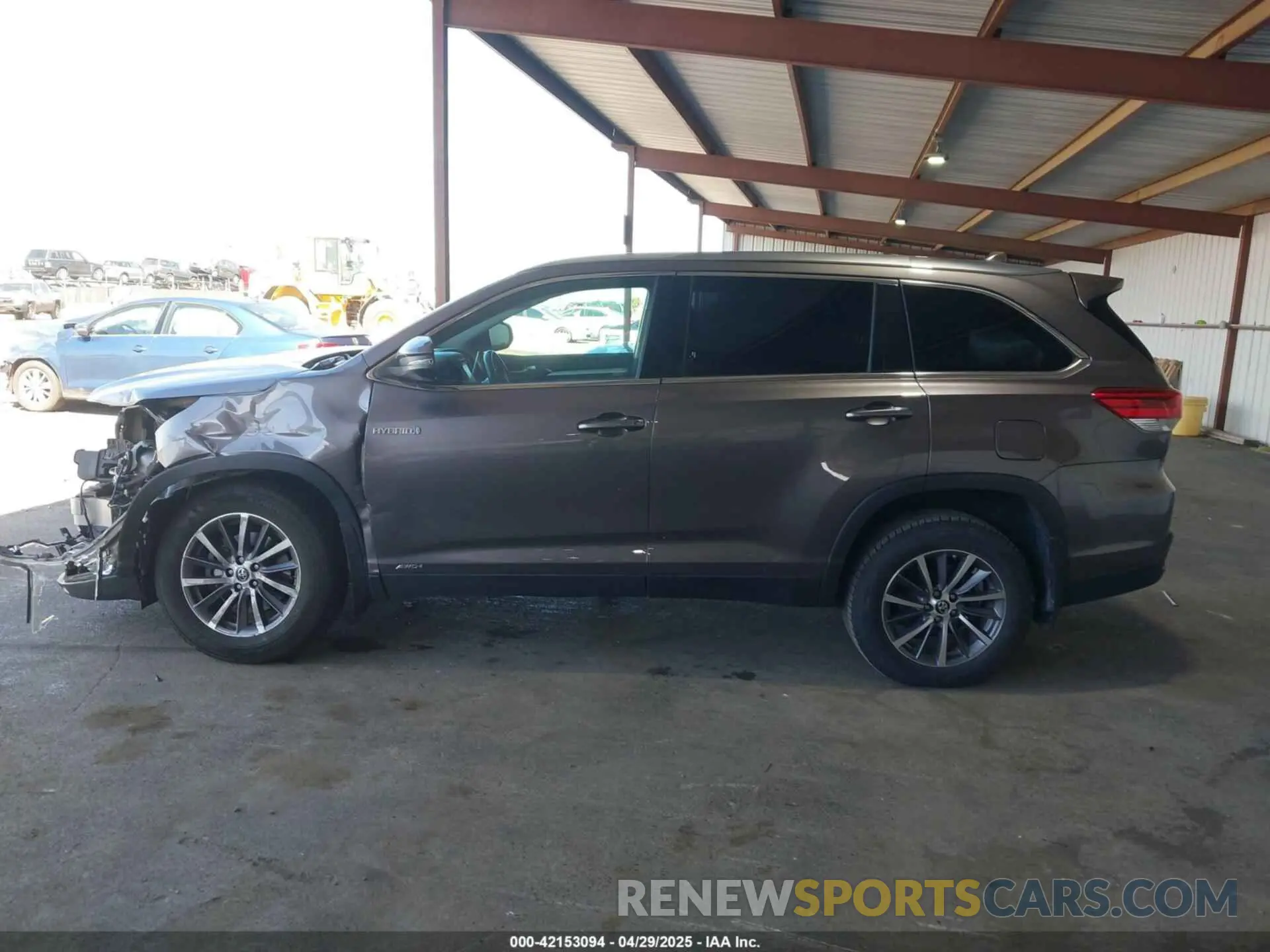 15 Photograph of a damaged car 5TDJGRFH2KS058824 TOYOTA HIGHLANDER HYBRID 2019