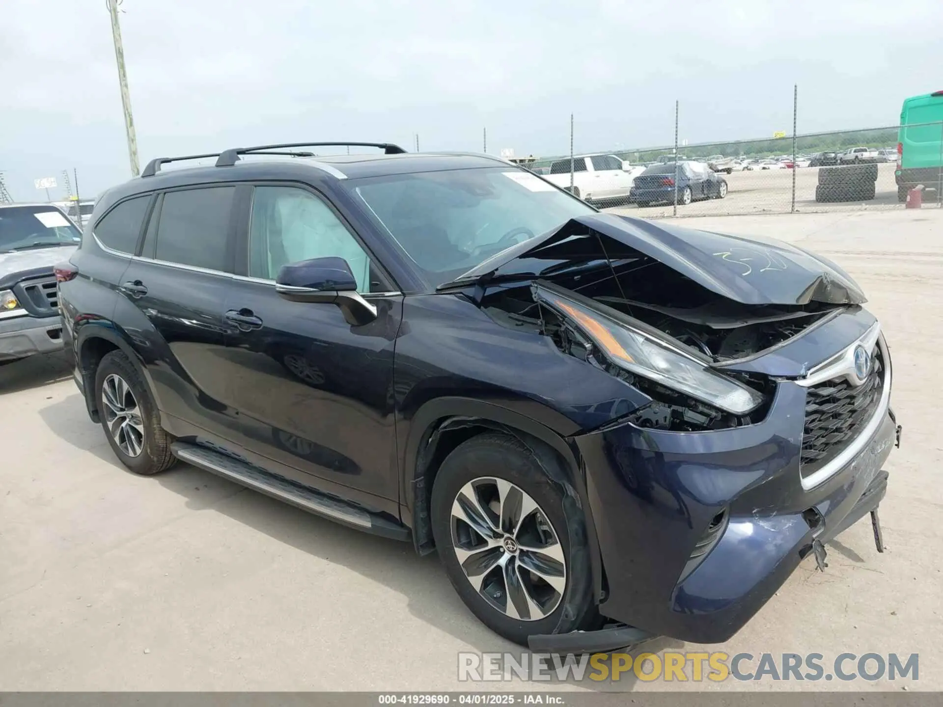 1 Photograph of a damaged car 5TDKARAH3RS531380 TOYOTA HIGHLANDER HYBRID 2024