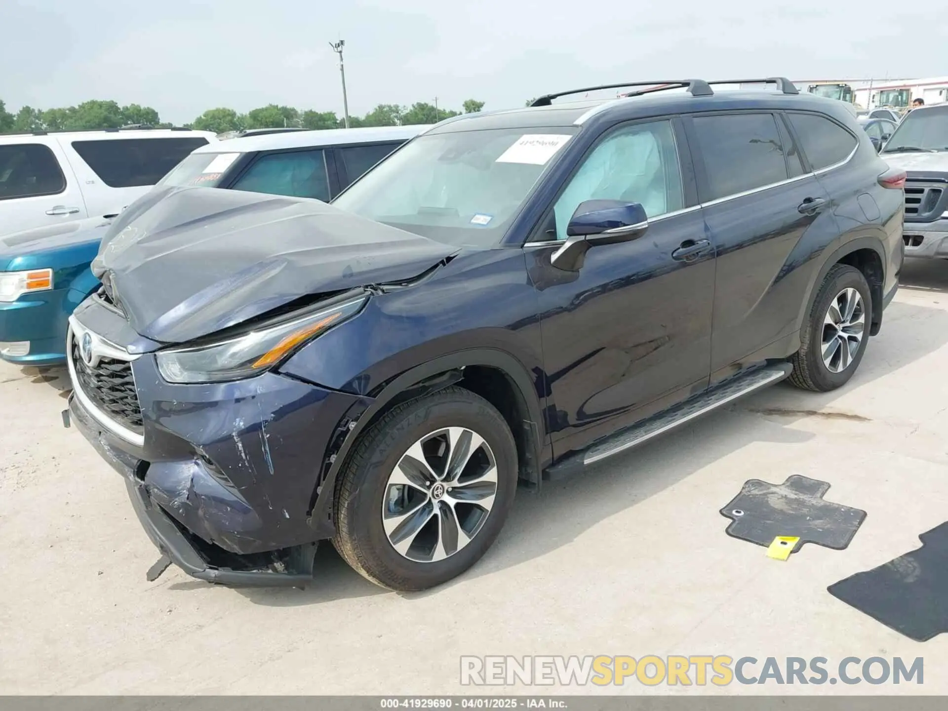 2 Photograph of a damaged car 5TDKARAH3RS531380 TOYOTA HIGHLANDER HYBRID 2024