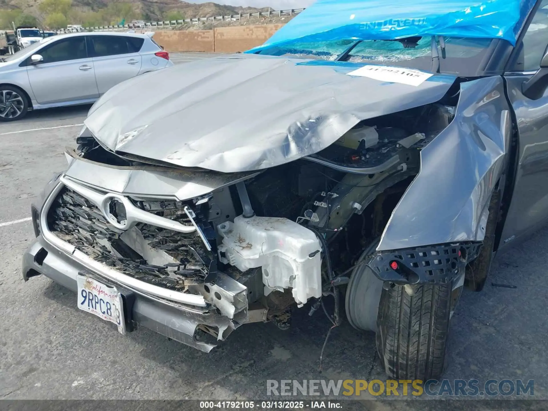 6 Photograph of a damaged car 5TDKBRCHXSS646154 TOYOTA HIGHLANDER HYBRID 2025