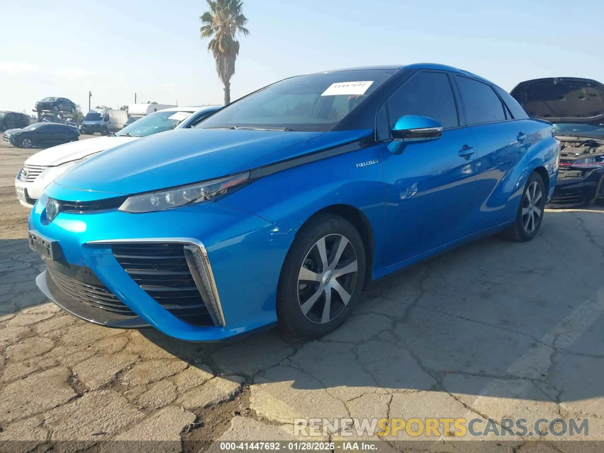 2 Photograph of a damaged car JTDBVRBD0KA005792 TOYOTA MIRAI 2019