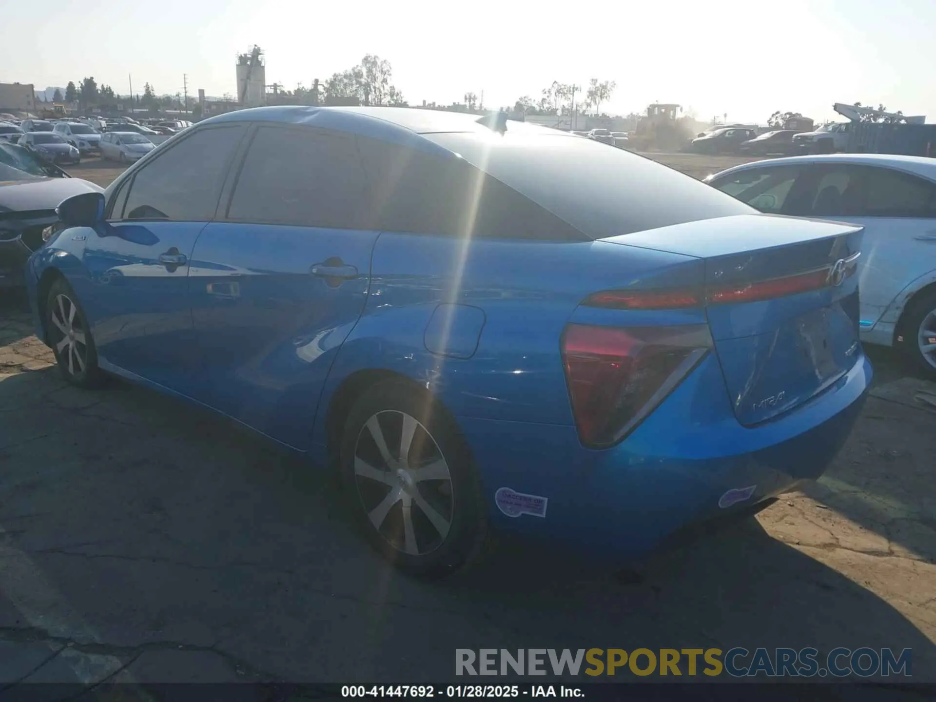 3 Photograph of a damaged car JTDBVRBD0KA005792 TOYOTA MIRAI 2019