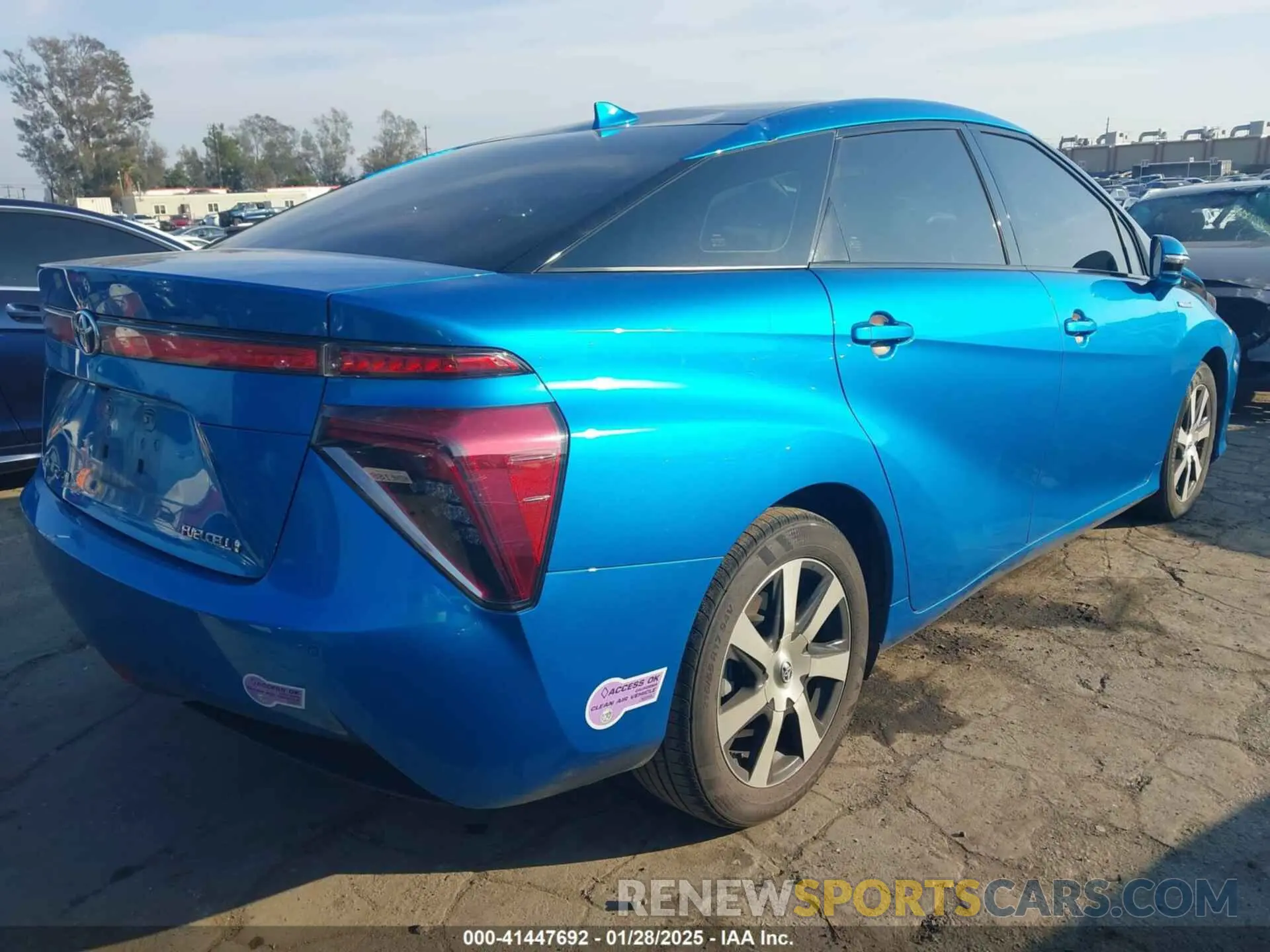 4 Photograph of a damaged car JTDBVRBD0KA005792 TOYOTA MIRAI 2019