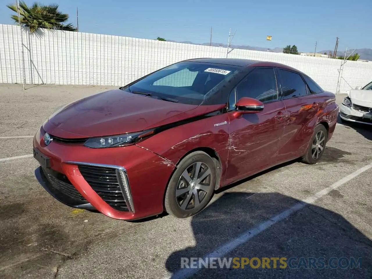 1 Photograph of a damaged car JTDBVRBD0KA006313 TOYOTA MIRAI 2019