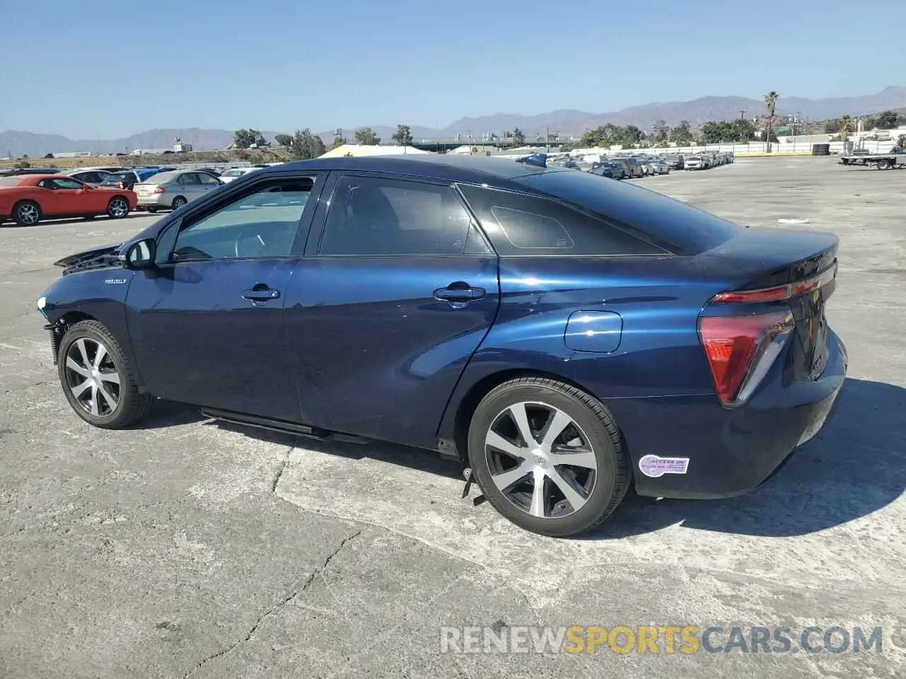 2 Photograph of a damaged car JTDBVRBD0KA006568 TOYOTA MIRAI 2019
