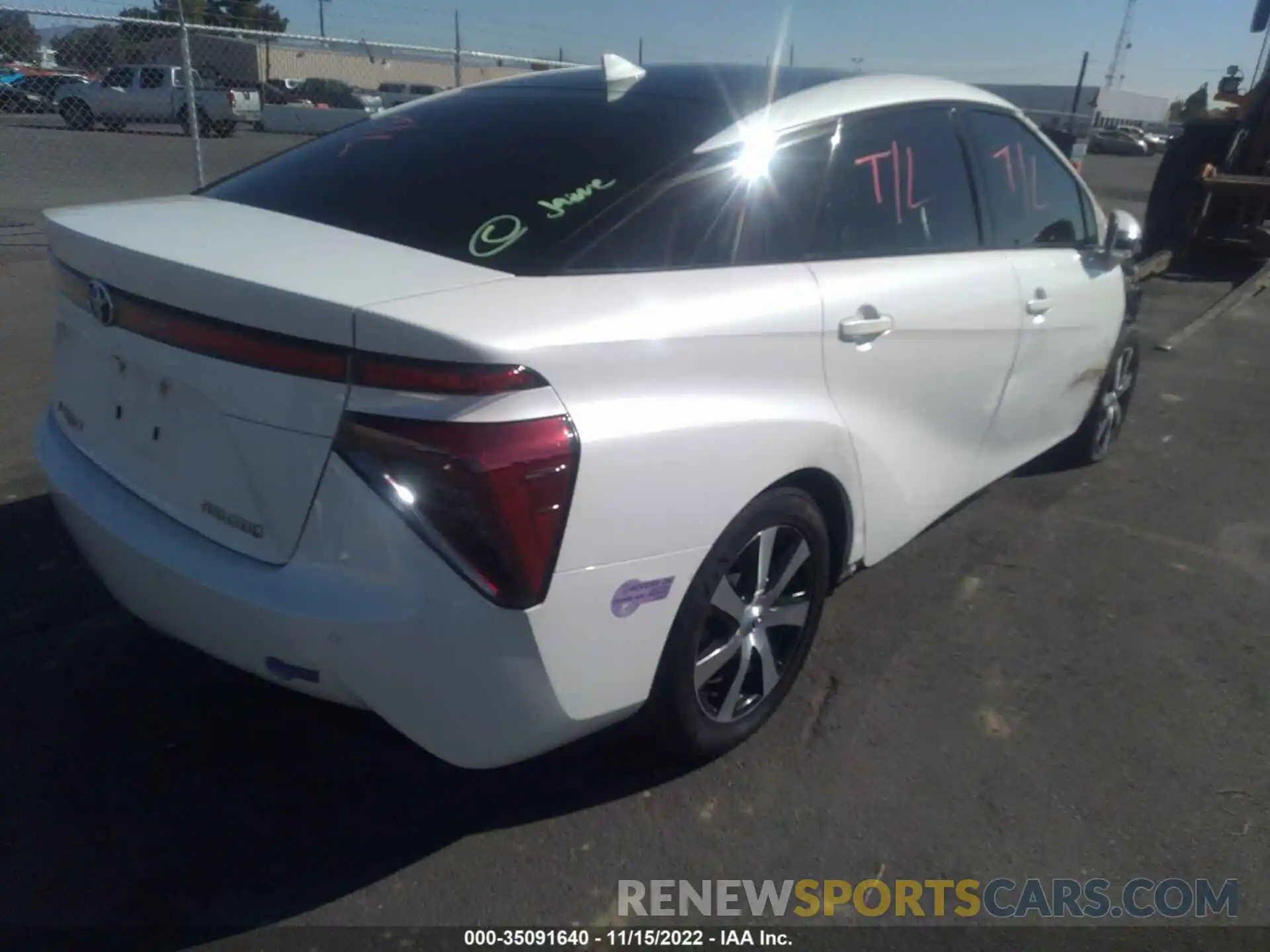 4 Photograph of a damaged car JTDBVRBD3KA005897 TOYOTA MIRAI 2019