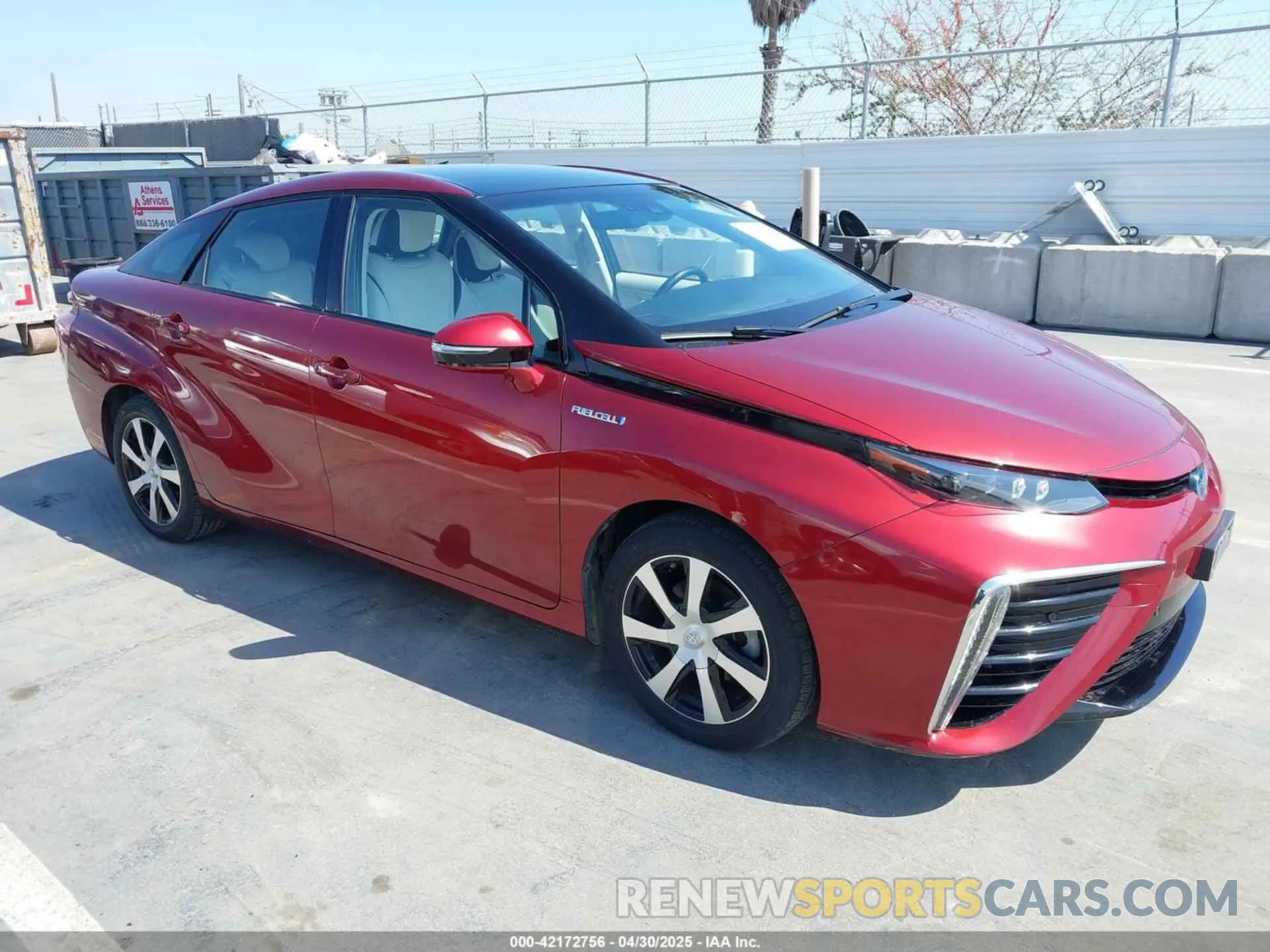 1 Photograph of a damaged car JTDBVRBD3KA007083 TOYOTA MIRAI 2019