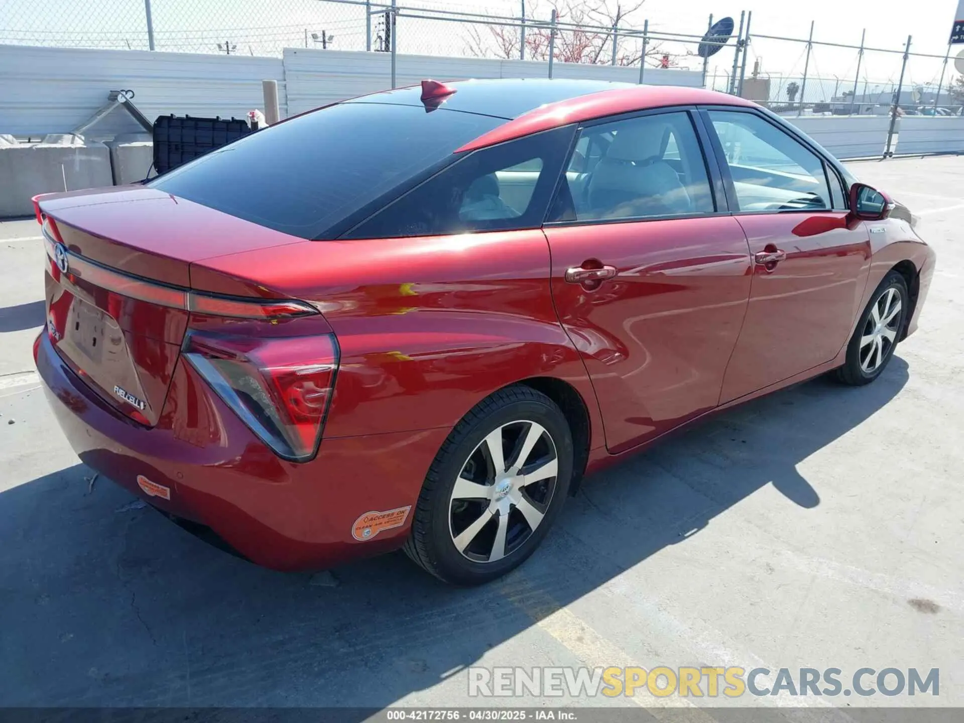 4 Photograph of a damaged car JTDBVRBD3KA007083 TOYOTA MIRAI 2019