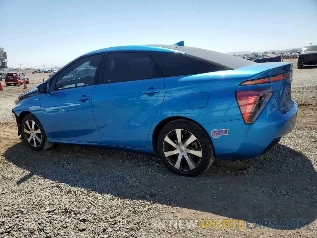 2 Photograph of a damaged car JTDBVRBD5KA005917 TOYOTA MIRAI 2019