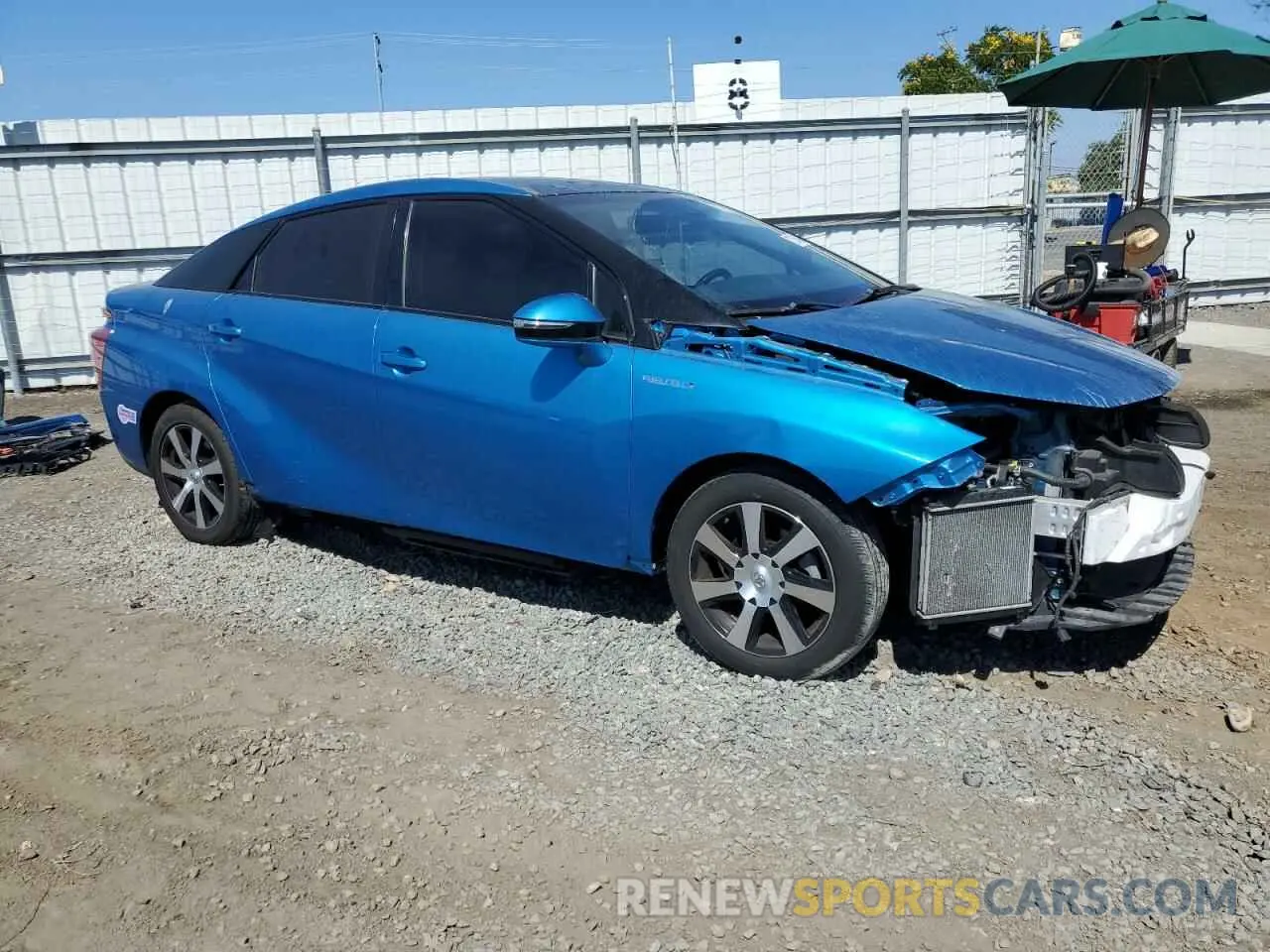 4 Photograph of a damaged car JTDBVRBD5KA005917 TOYOTA MIRAI 2019